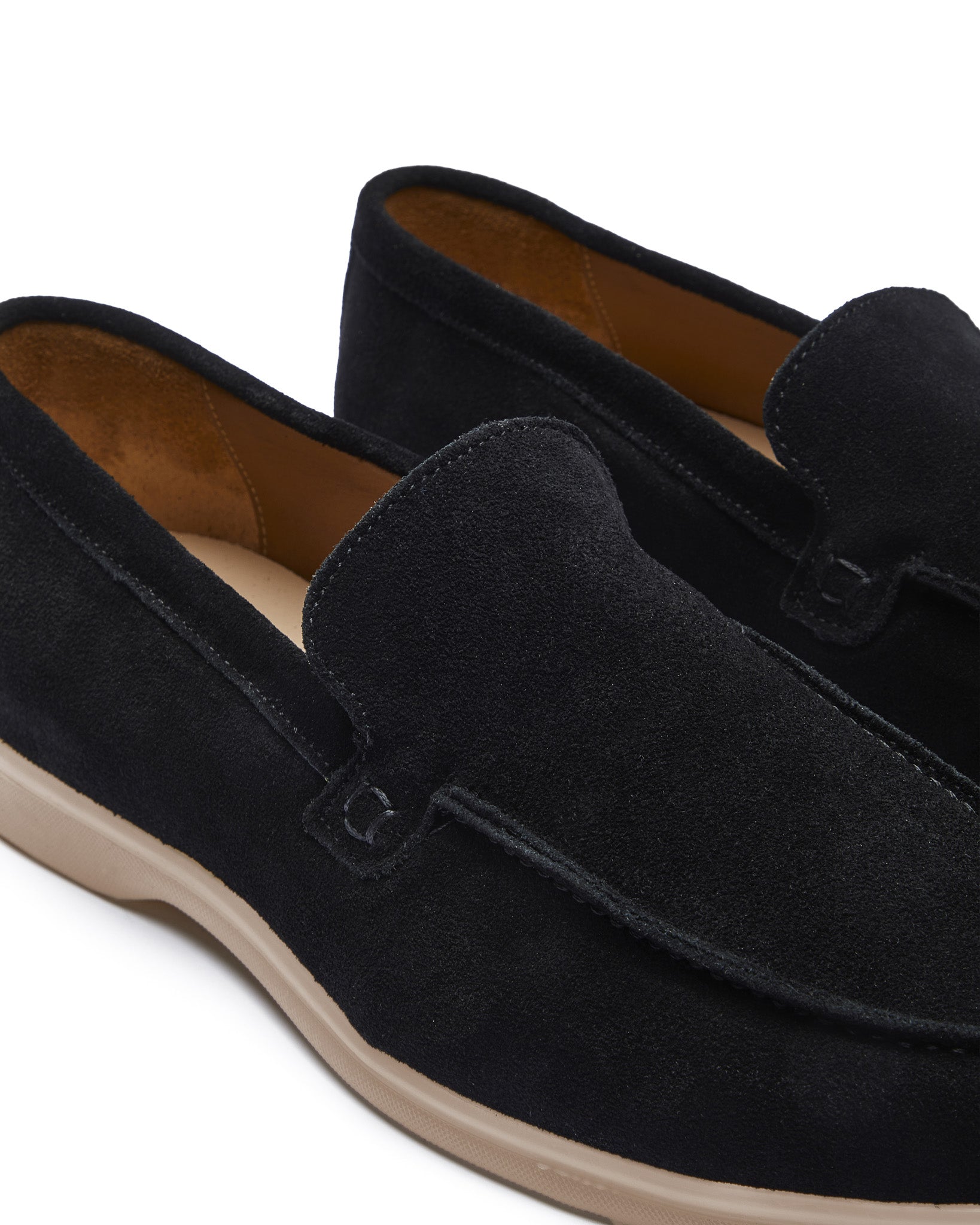 Mocassino Valeri scamosciato nero