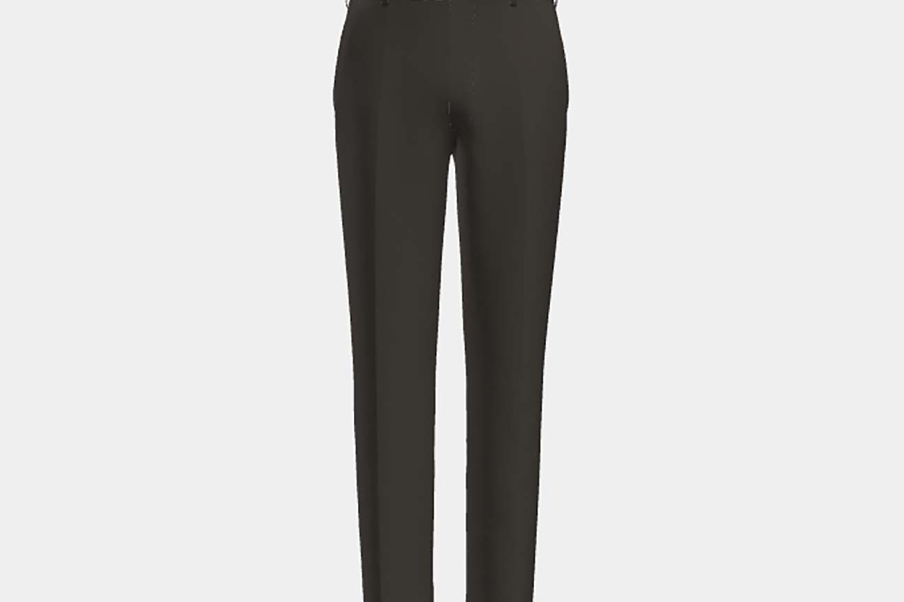 Loro Piana brown 150s wool tailored trousers