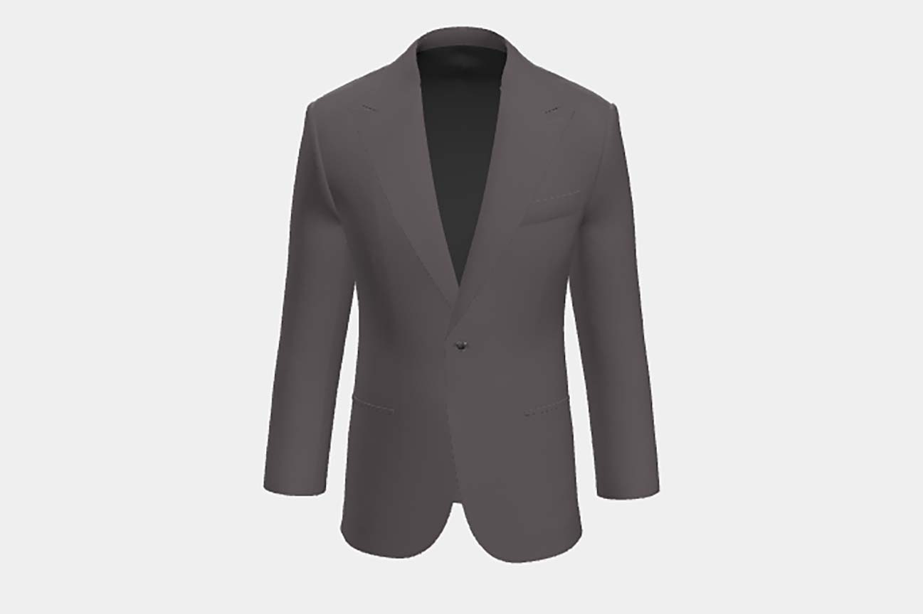 Beige 130s wool tailored jacket Caccioppoli