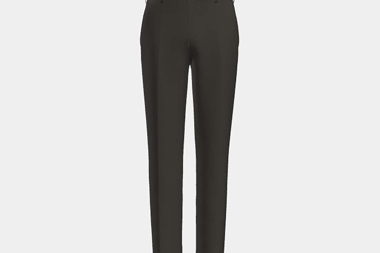 Canonico brown 110s wool tailored trousers