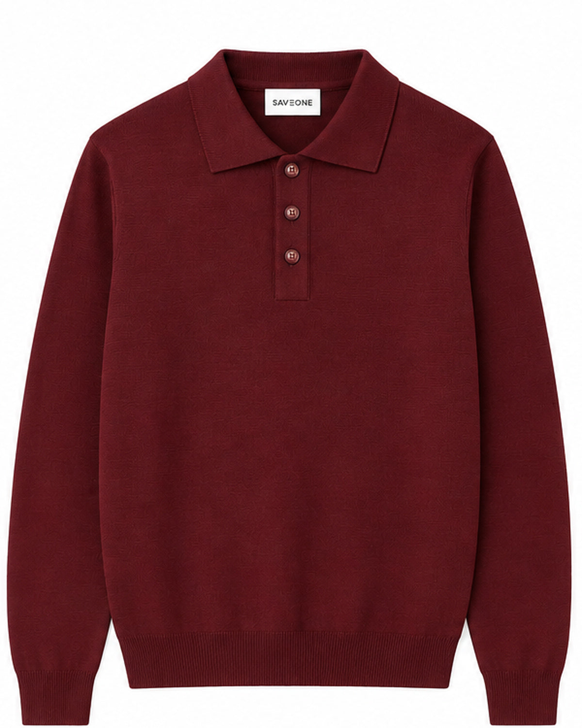 Tollegno bordeaux wool Rovigo polo shirt