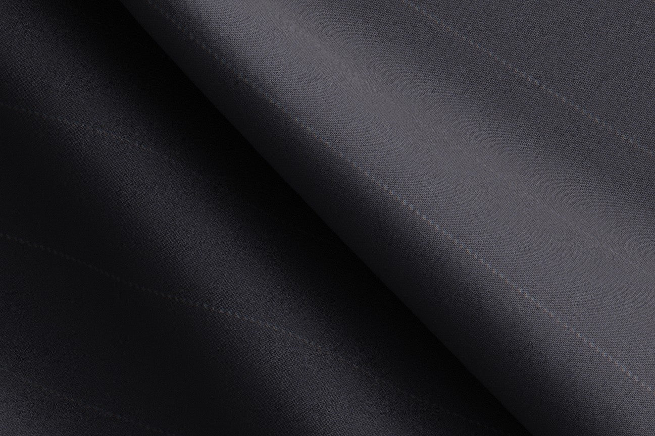 Bespoke suit in 150s blue wool and silk Caccioppoli