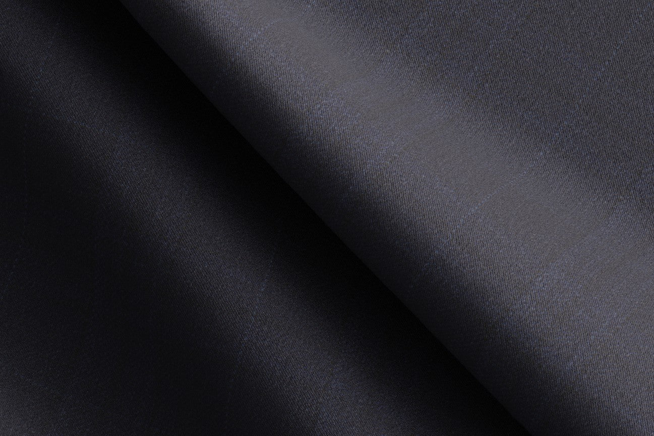 Loro Piana blue 150s wool tailored trousers with band
