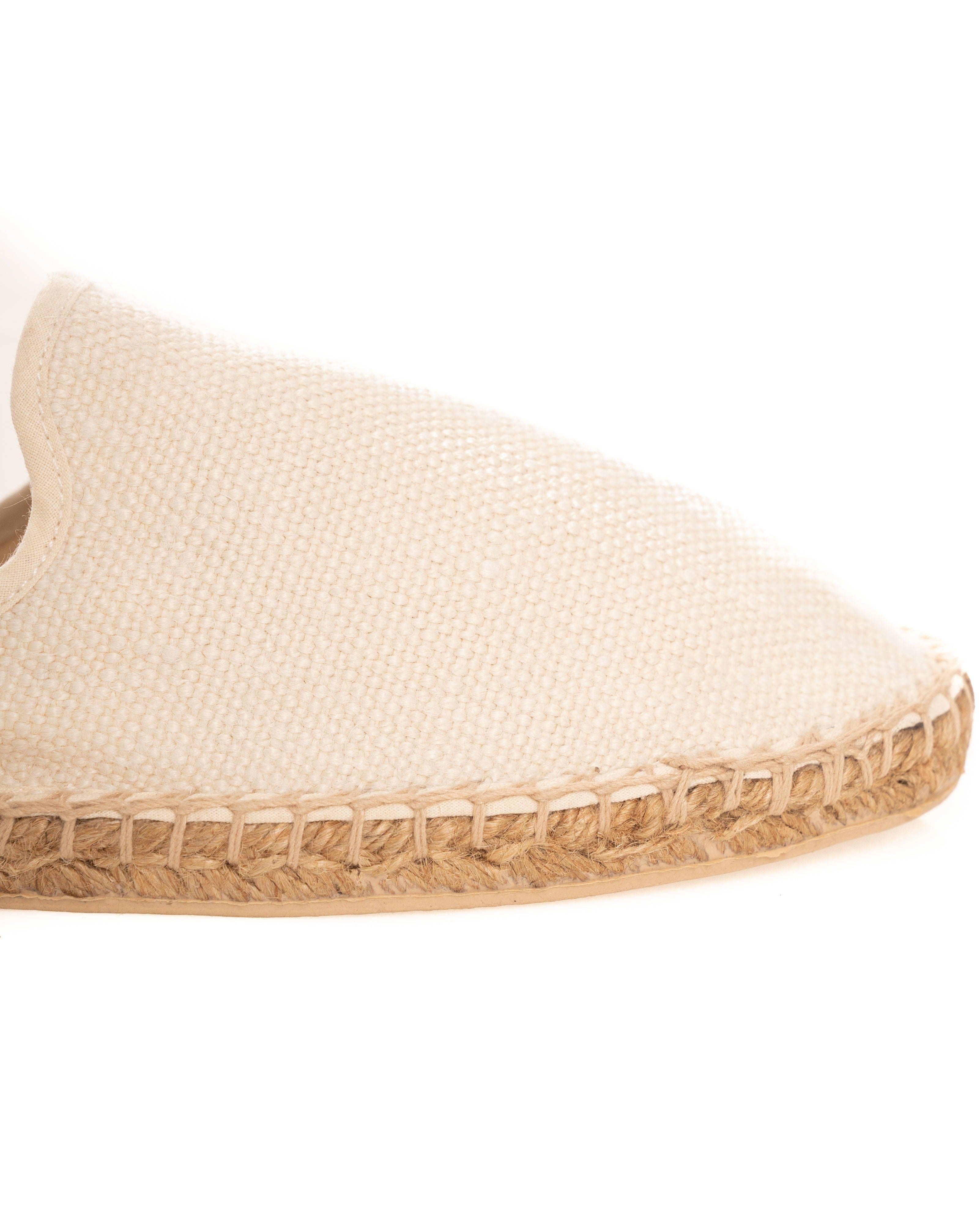 Mules Portofino de esparto blancas