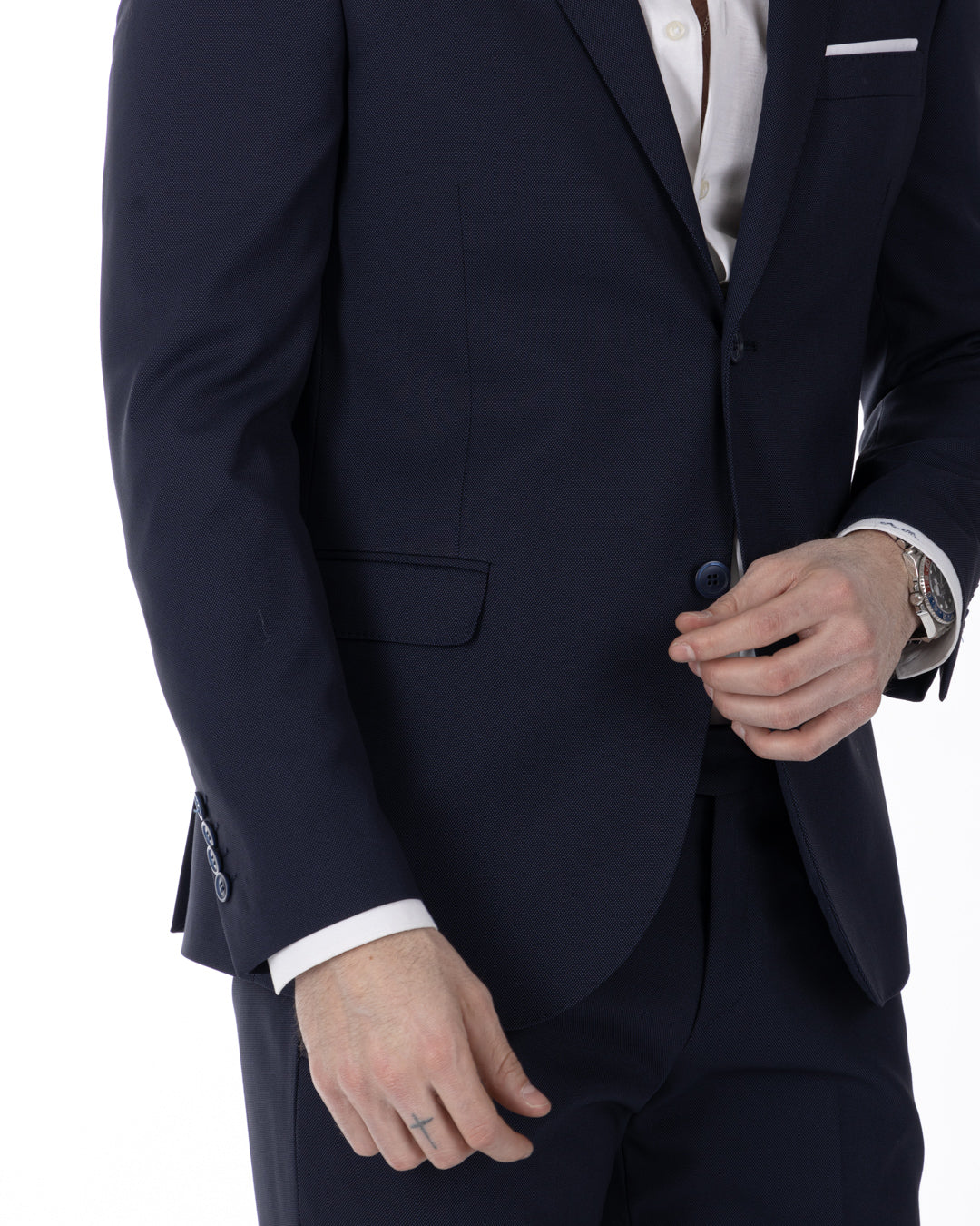 Vestido Ginevra estructurado azul