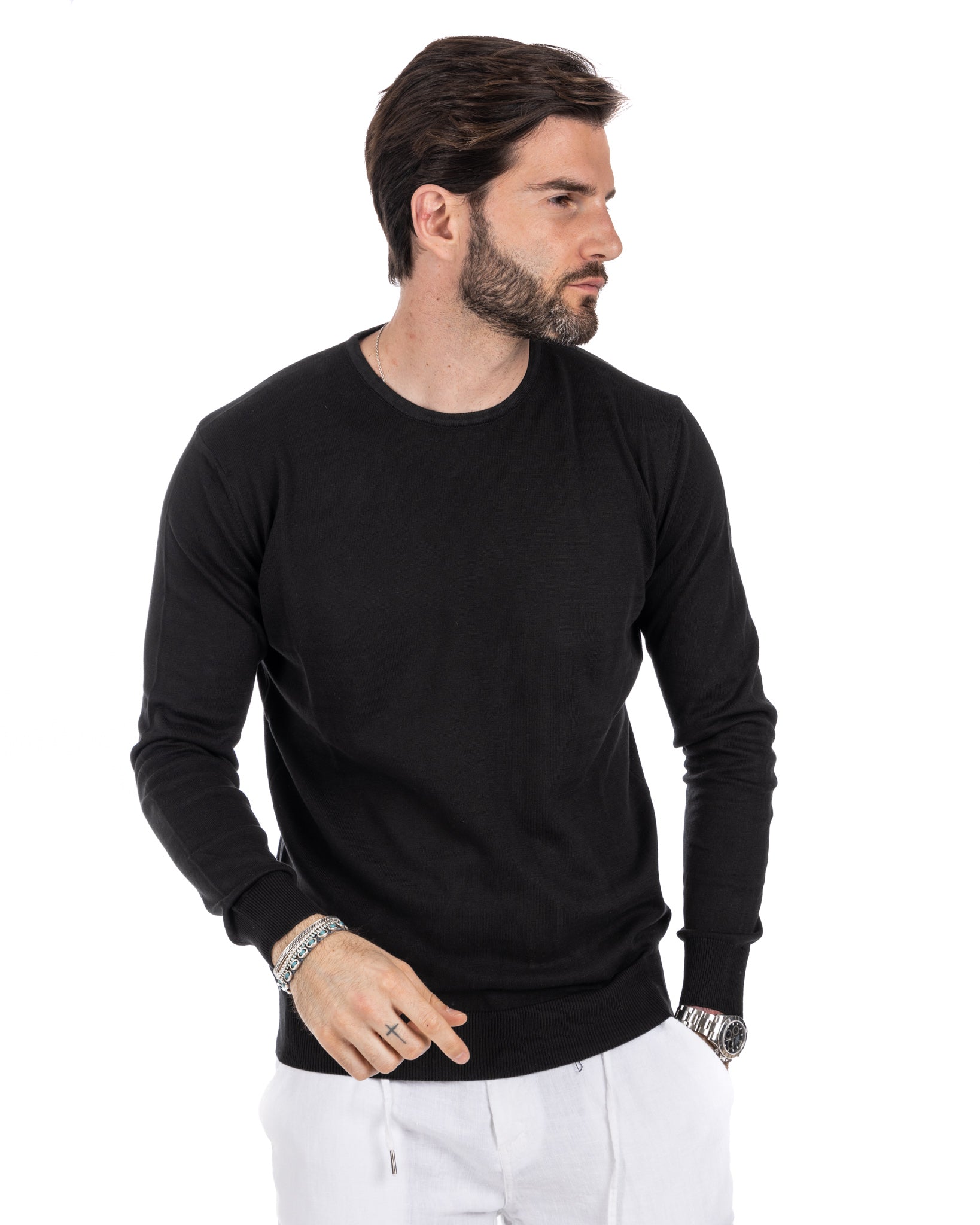 Maglioncino Daniil in cotone nero
