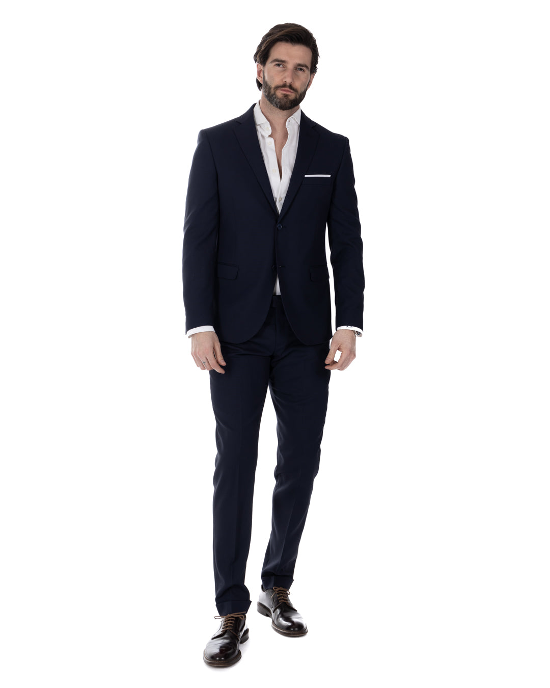 Vestido Ginevra estructurado azul