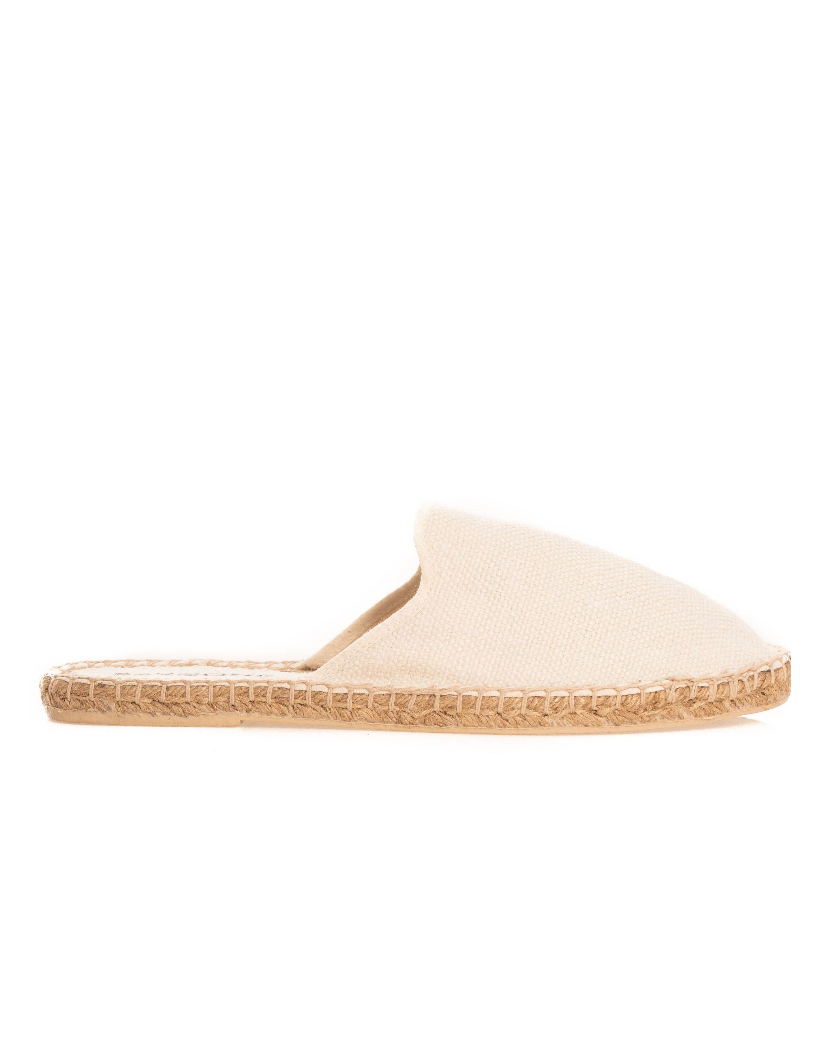 Mules Portofino de esparto blancas