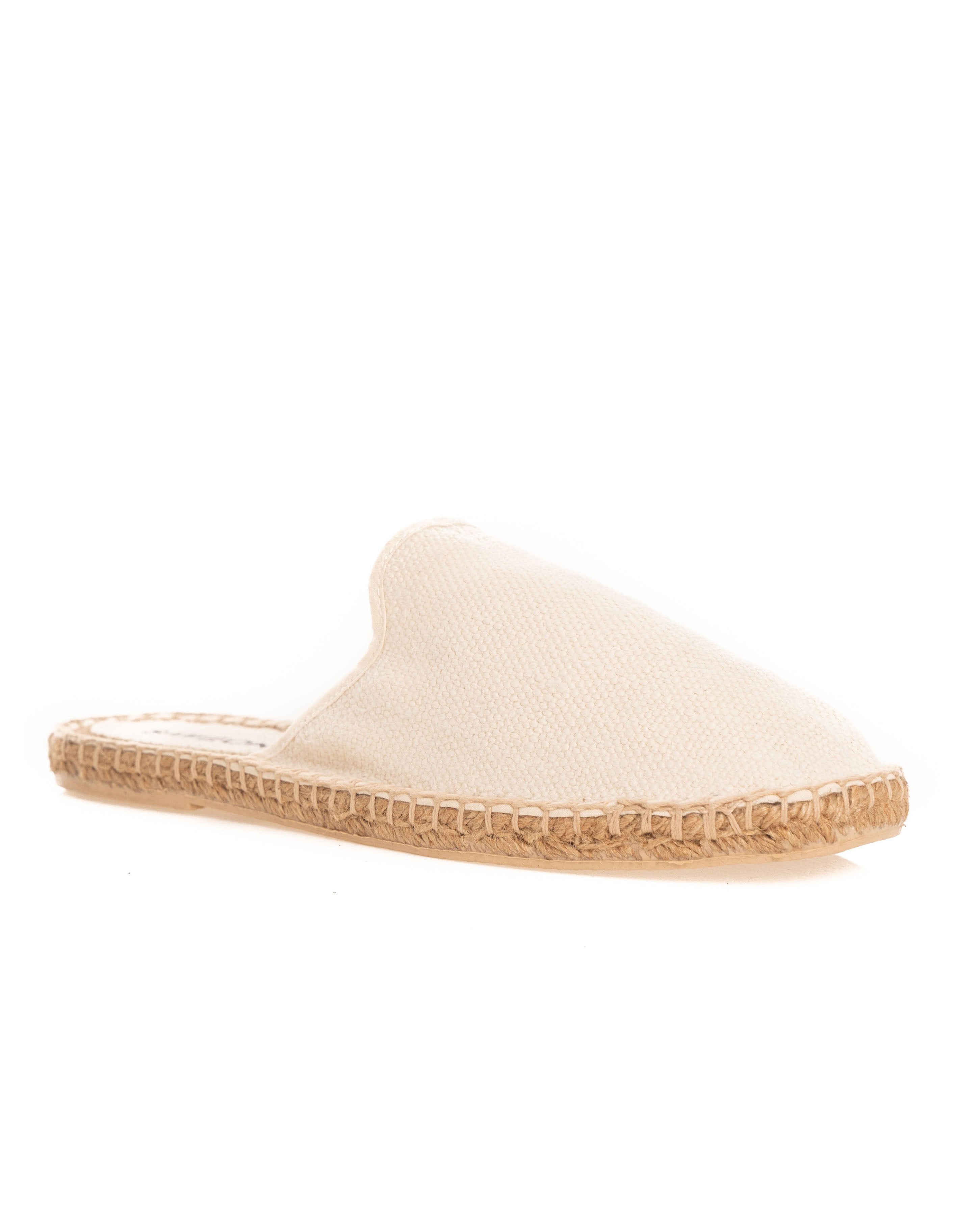 Mules Portofino de esparto blancas