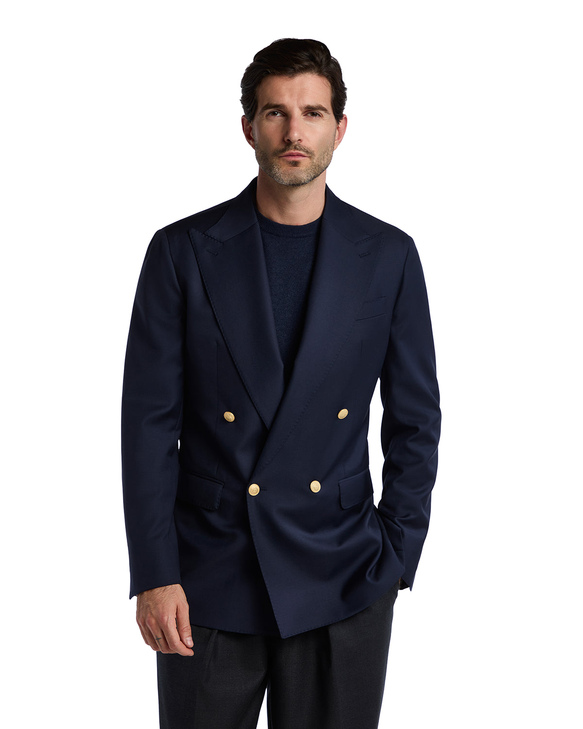 Blazer Roma in lana Perennial Canonico blu