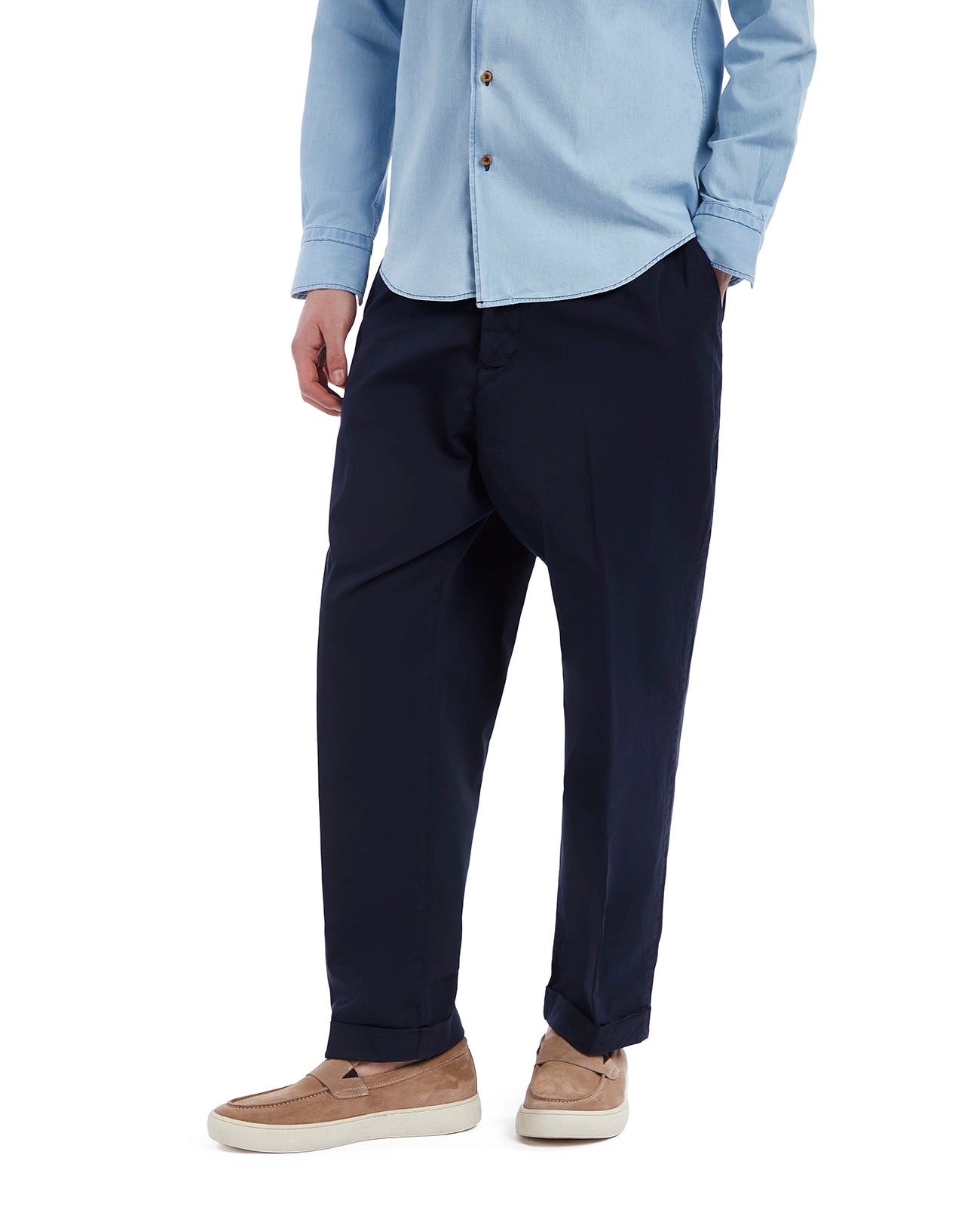 Pantalón Wels de algodón azul