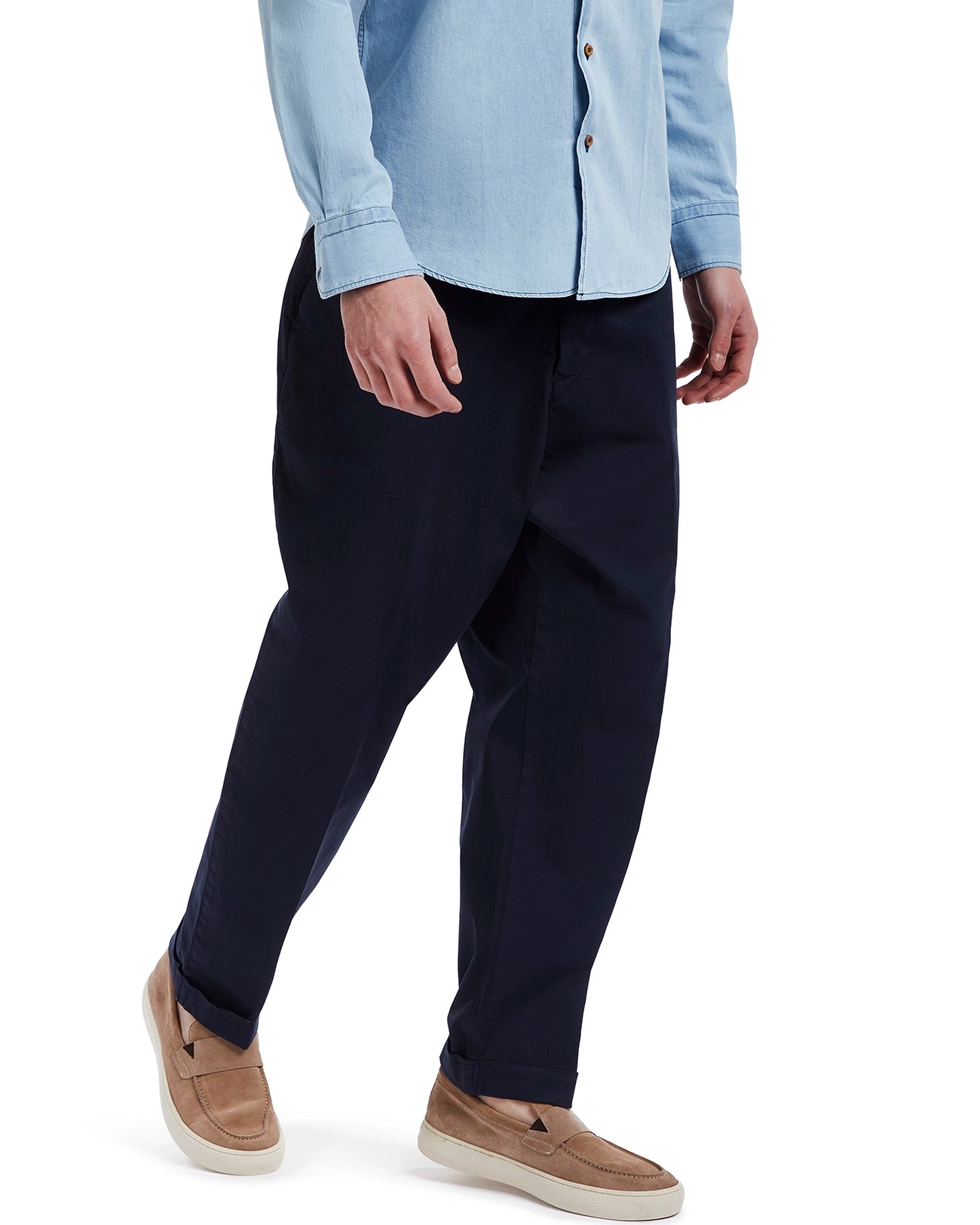 Pantalón Wels de algodón azul