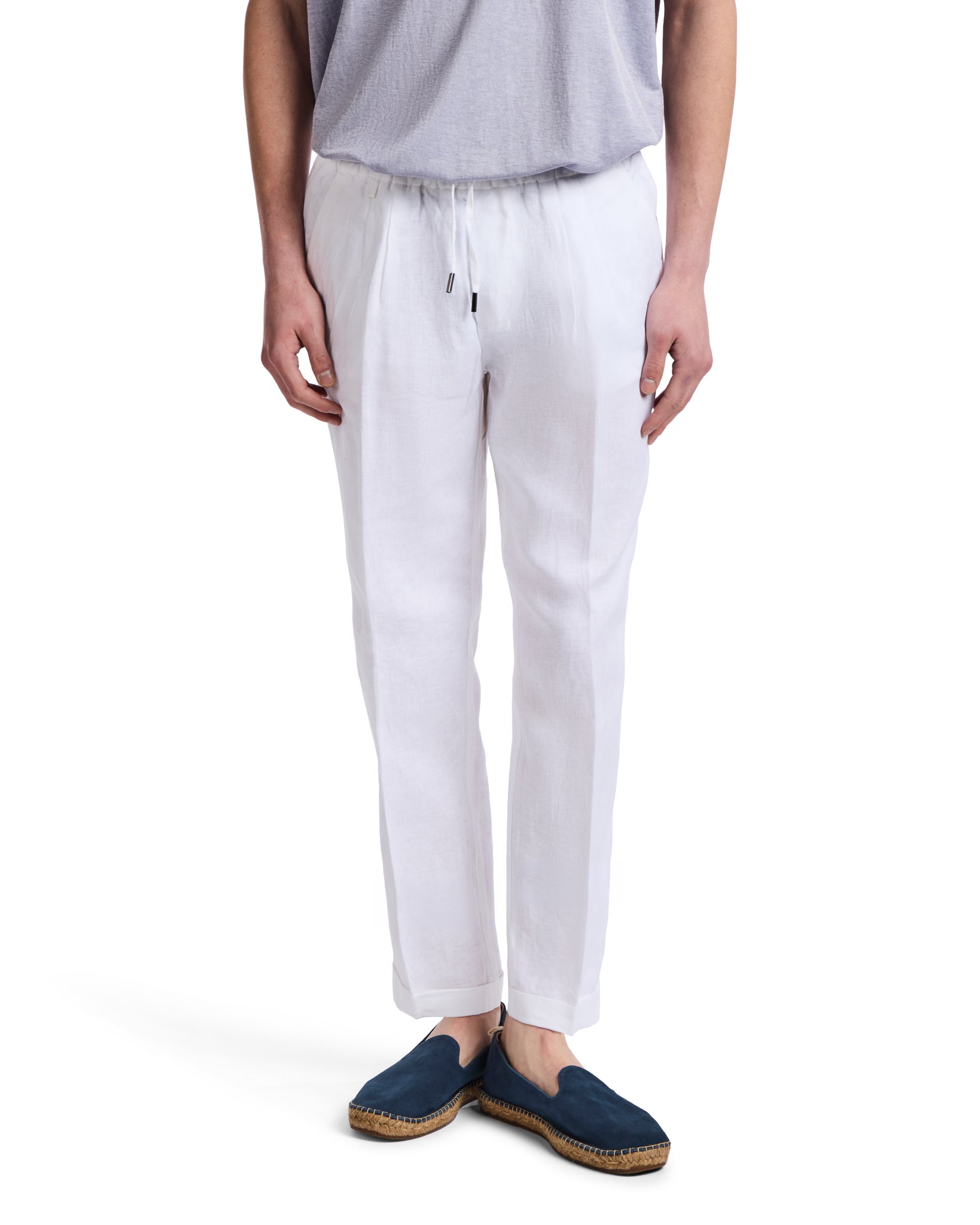Pantalón Cary de lino puro blanco