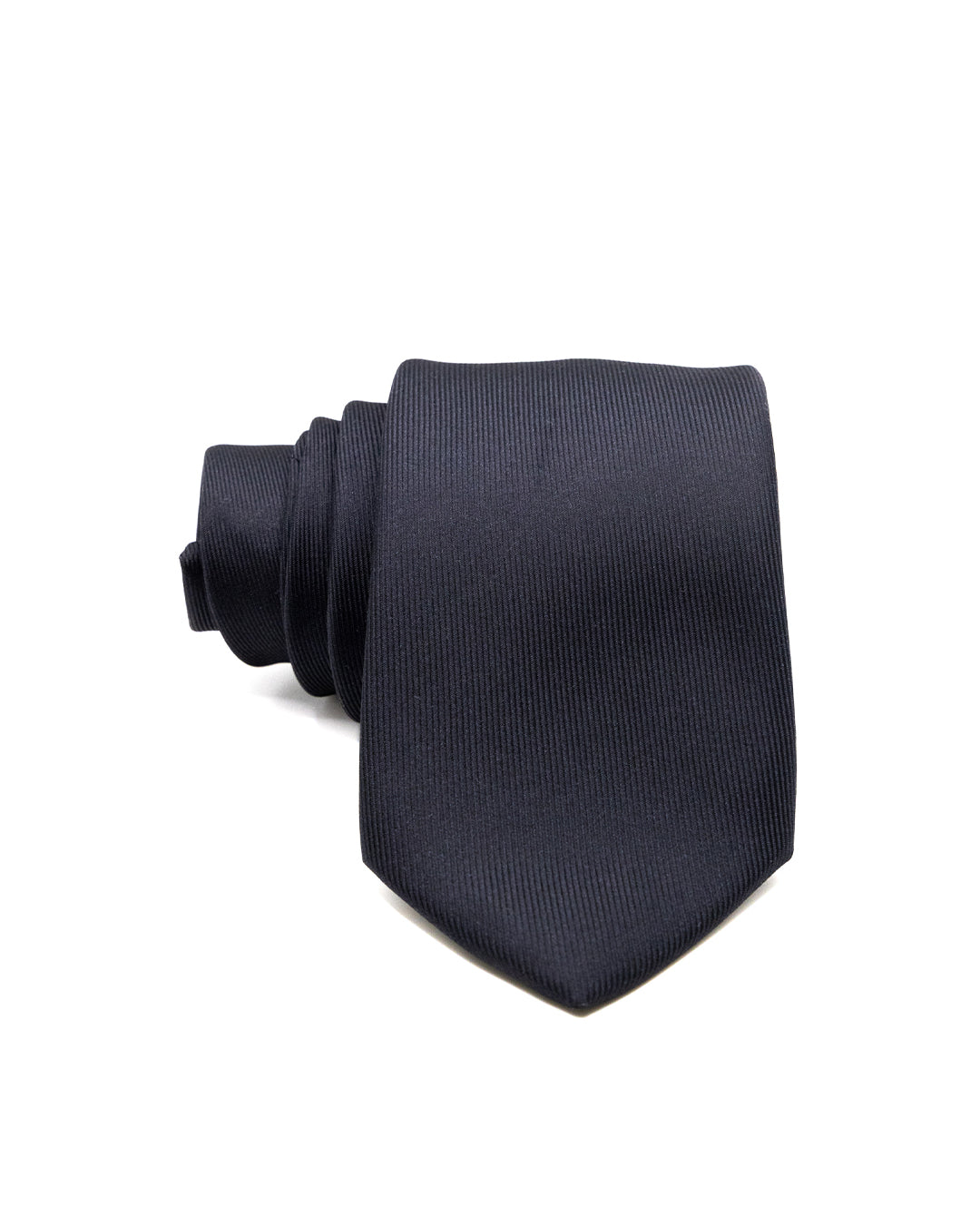 Corbata - de seda twill negra