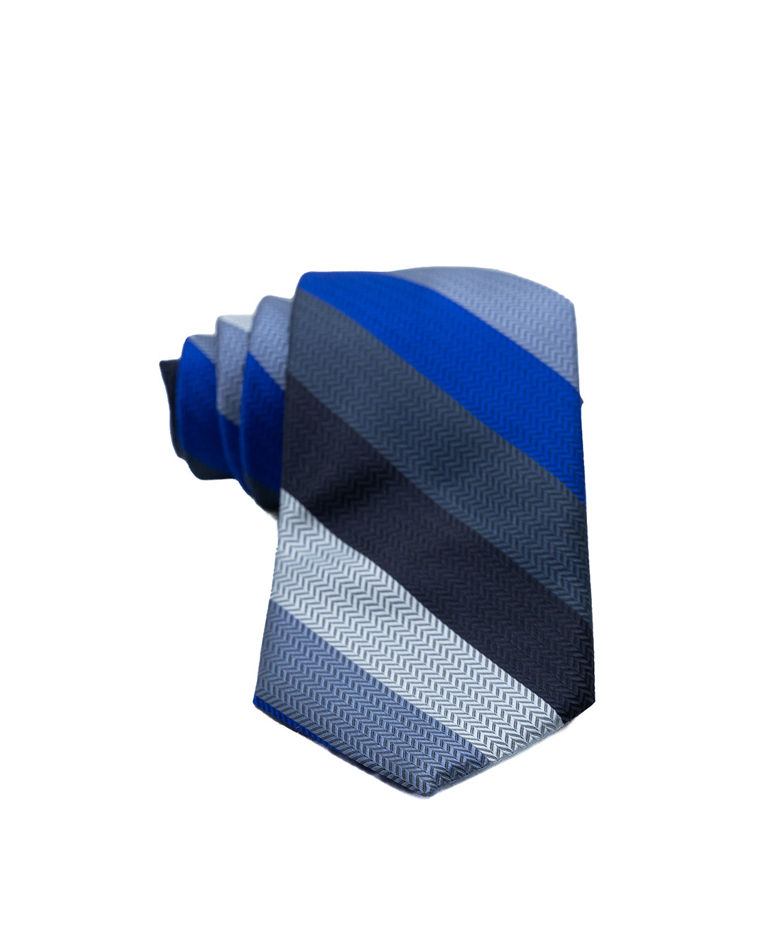 Corbata - de seda con rayas multicolores