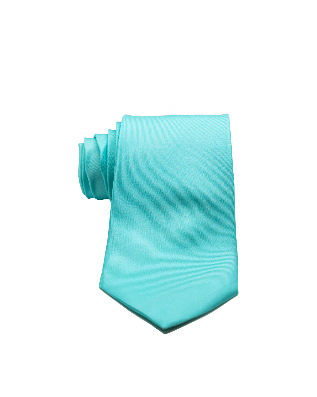 Corbata - de seda texturizada turquesa