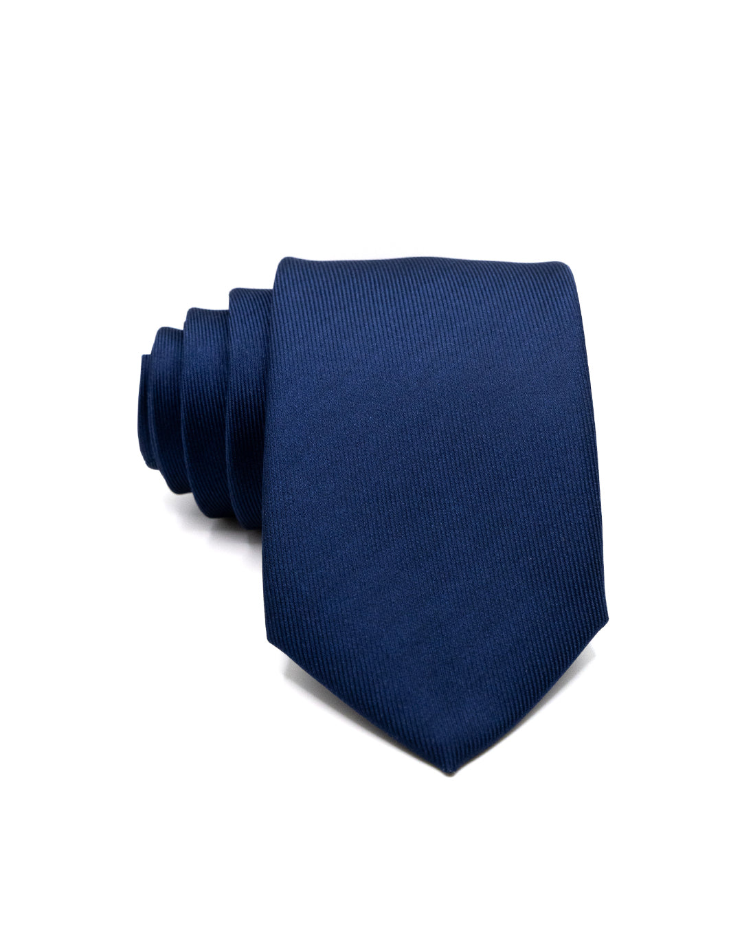 Corbata - de seda twill azul marino