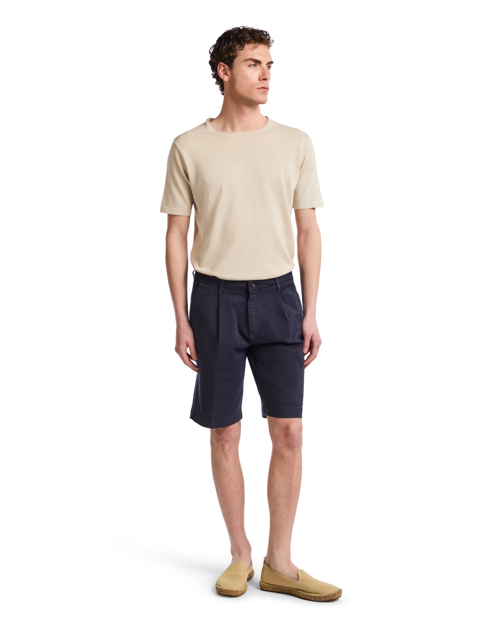 Bermudas Easton azules con pinzas