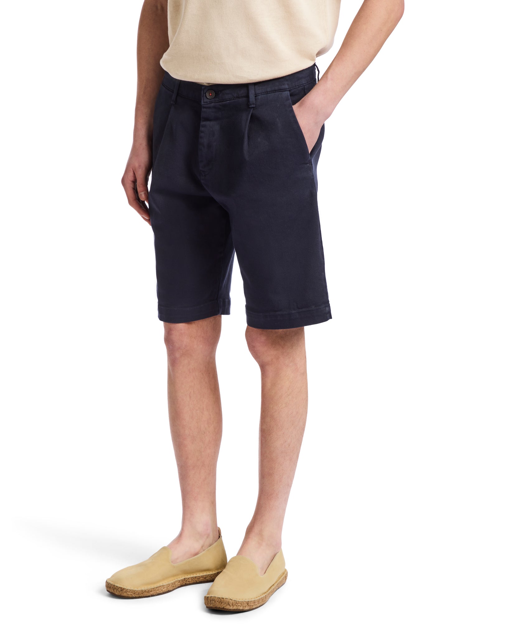 Bermudas Easton azules con pinzas