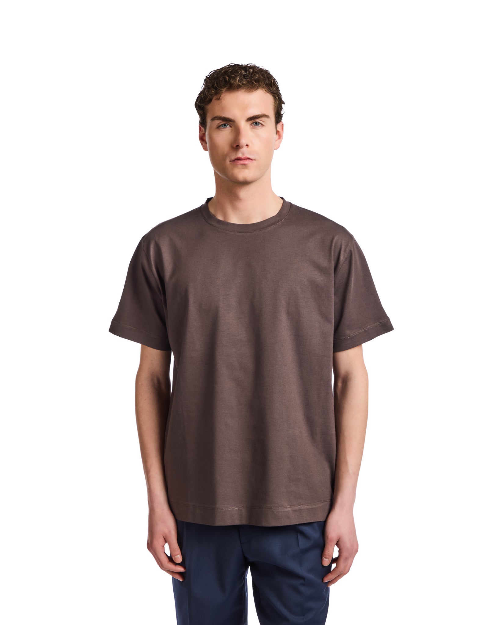 Camiseta Bergen de algodón marrón