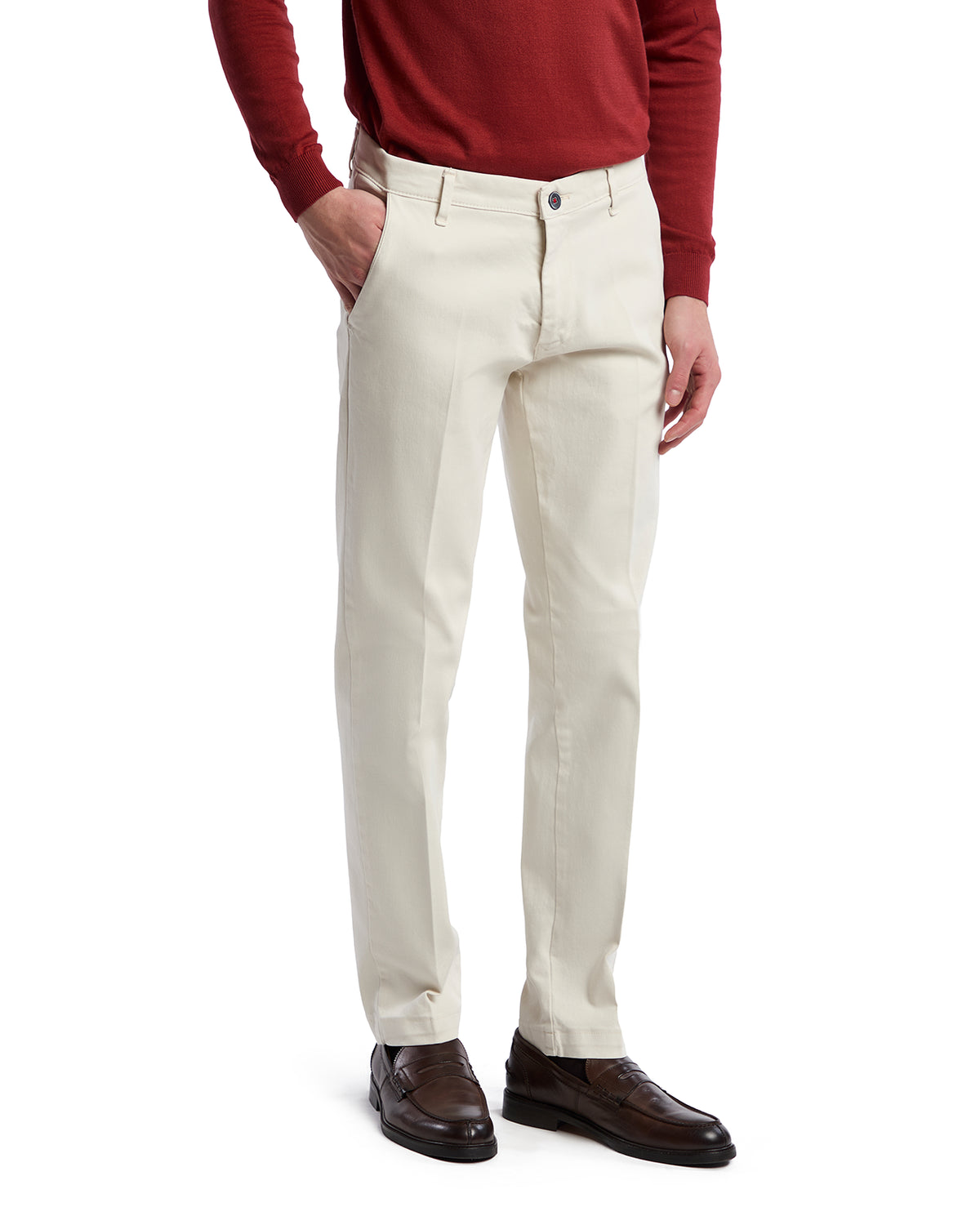 Pantalón Jack estructurado crema