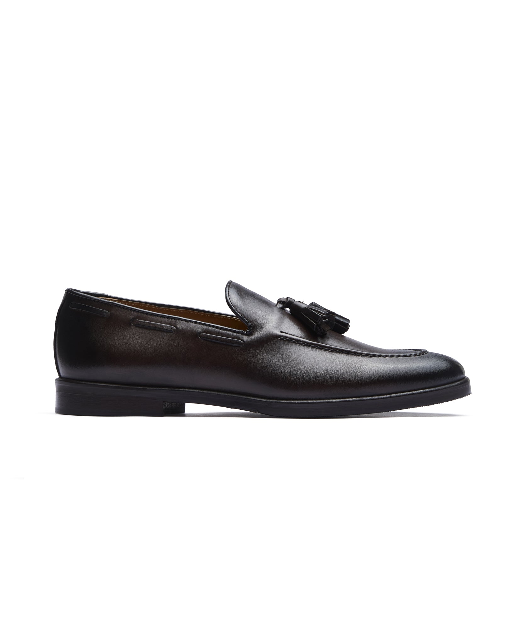 Jasper - mocasín de piel marrón oscuro