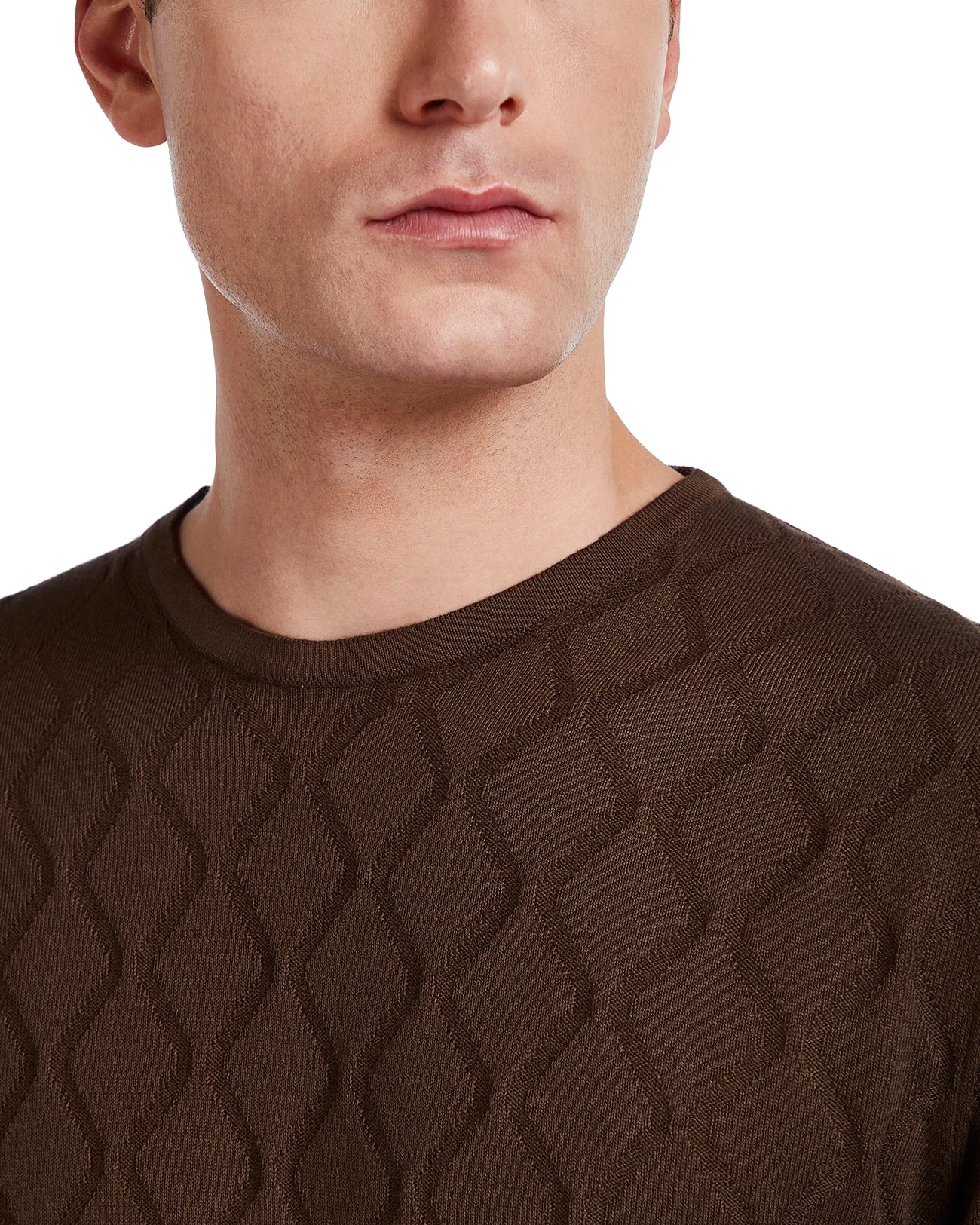 Camiseta Bjorn de punto moro a ondas