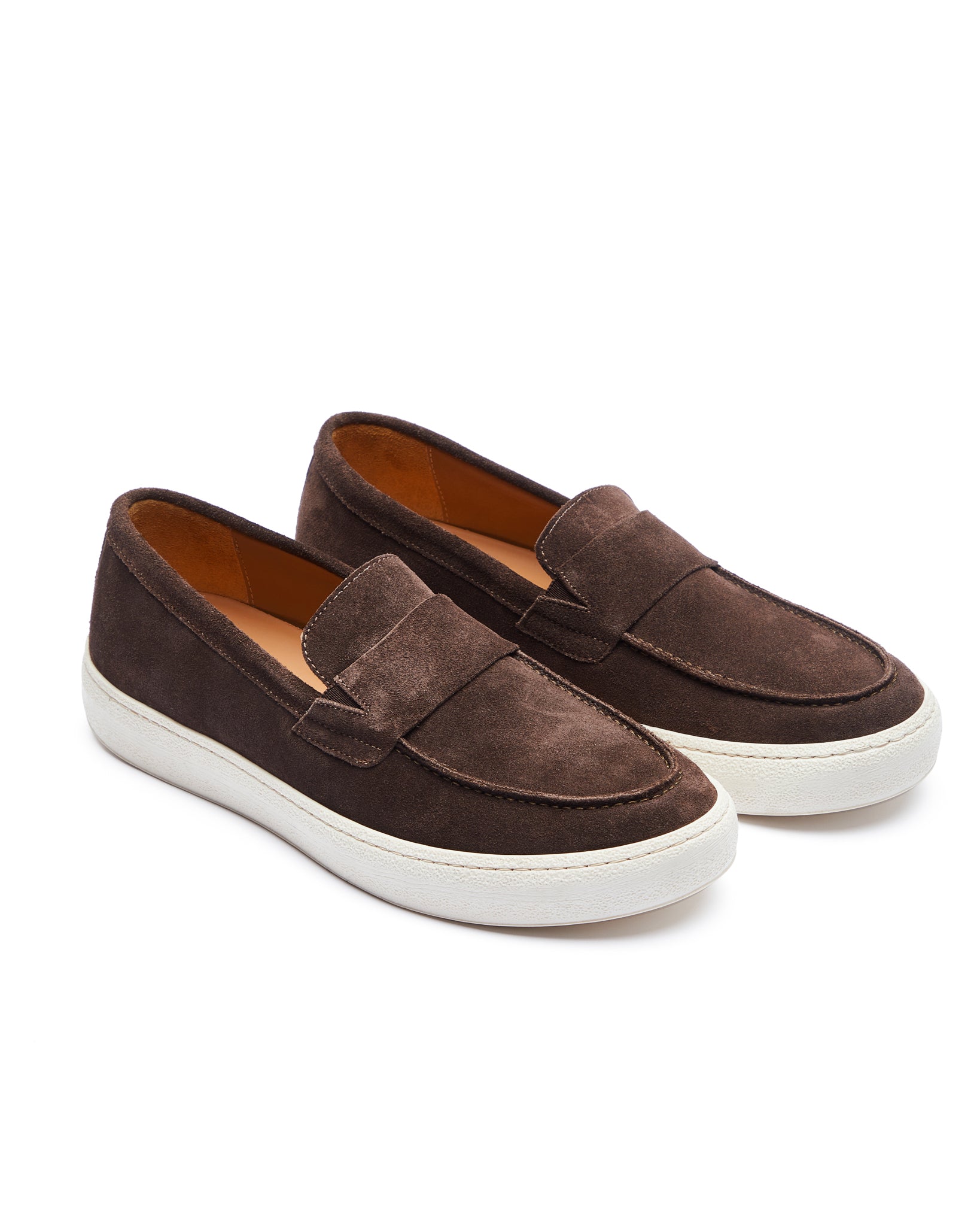 Zapato sin cordones Maxime de ante color marrón oscuro