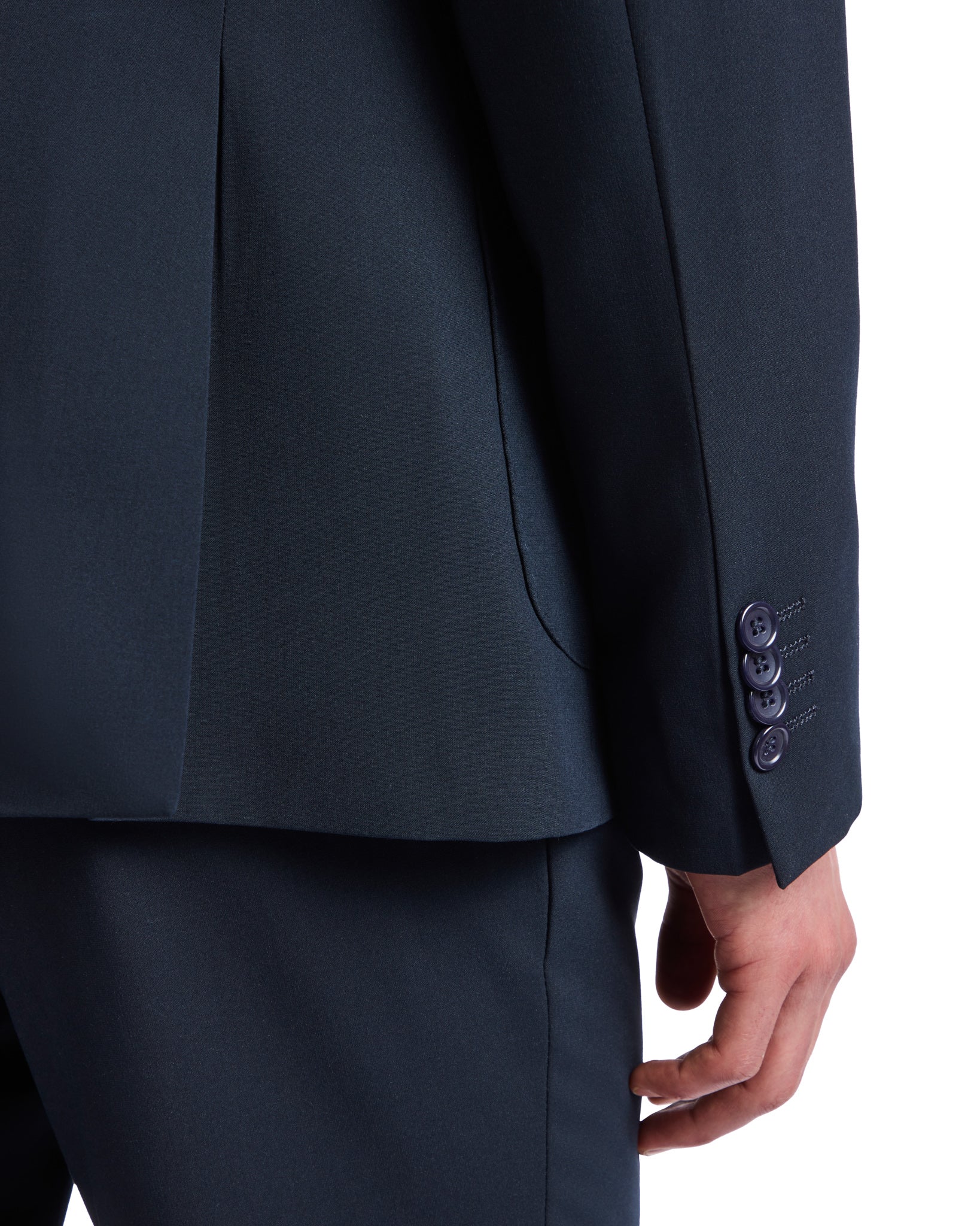 Dark blue double-breasted Monaco suit
