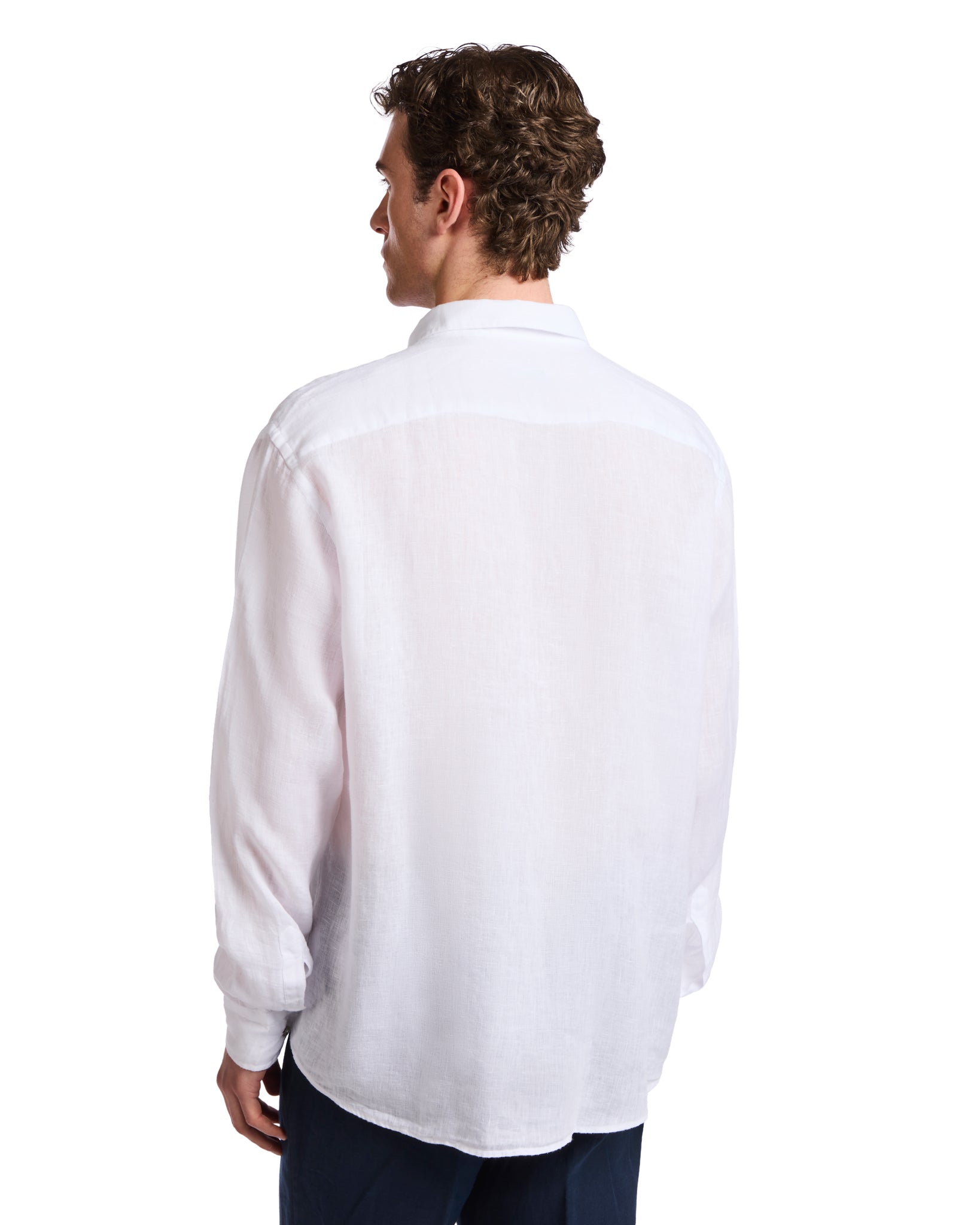 Montecarlo shirt in pure white linen