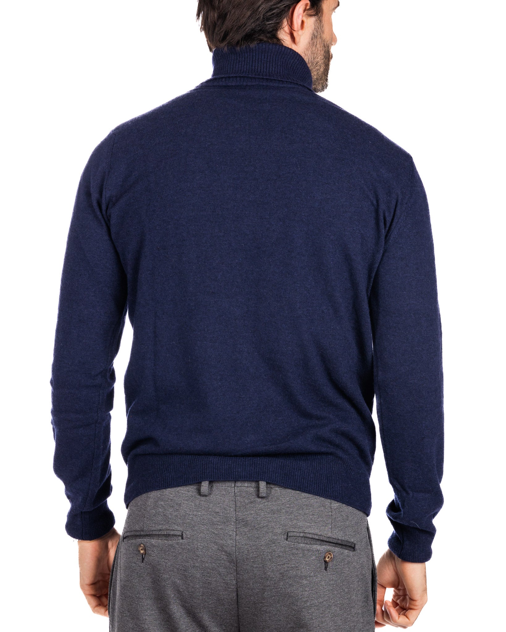 Lee Turtleneck in Blue Cashmere Blend