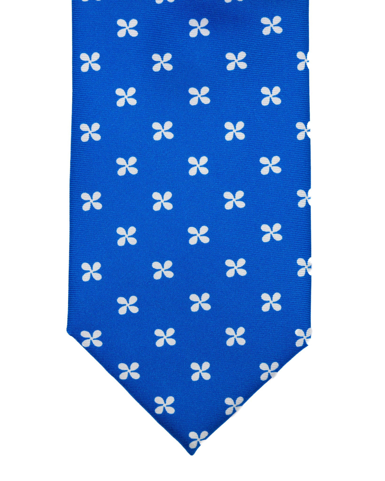 Corbata - de seda azul cielo estampada con flores