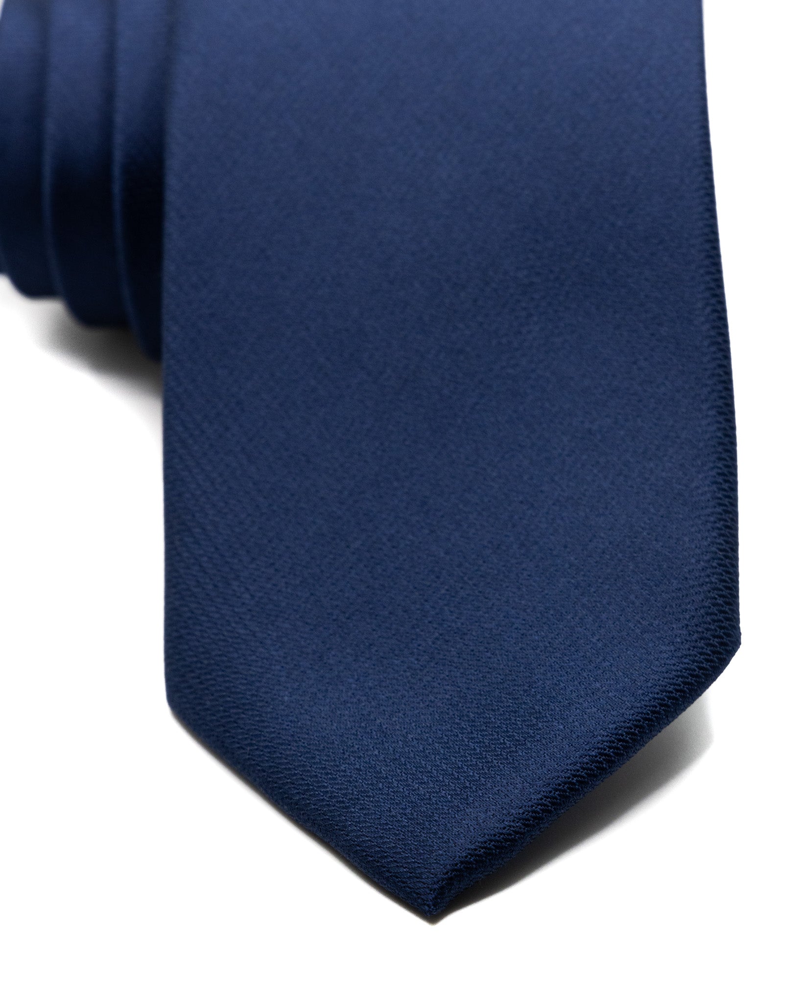 Corbata - de seda texturizada azul