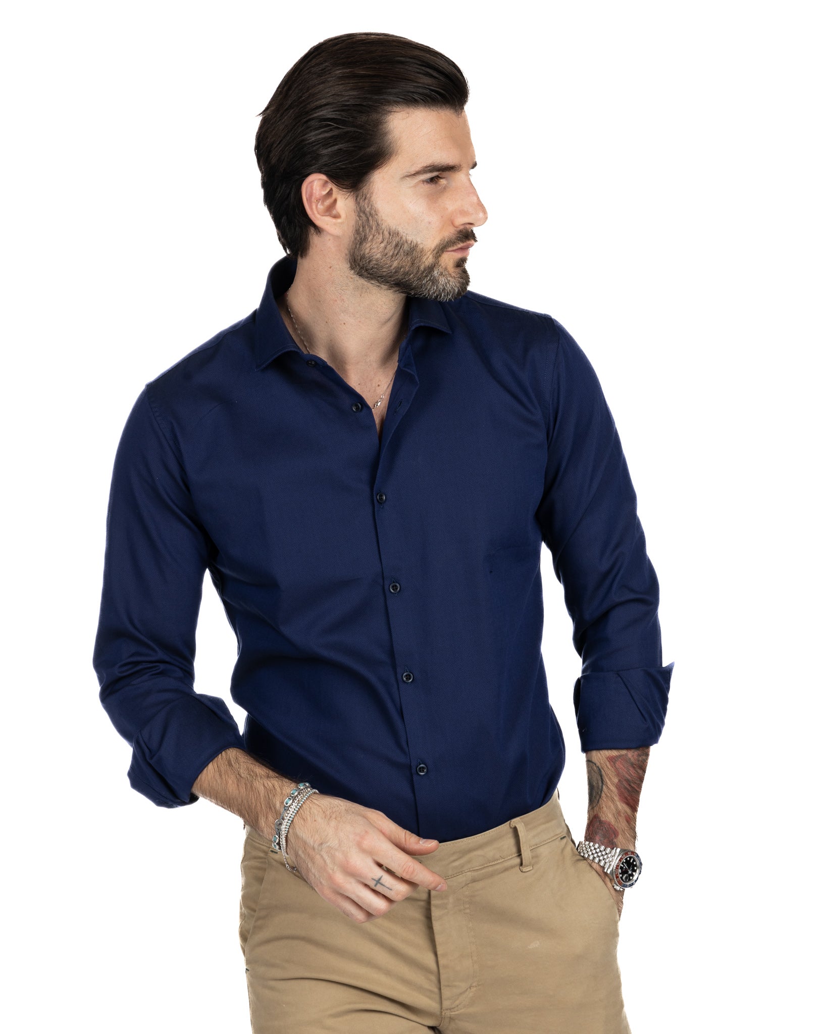 Glock - corte slim azul Oxford