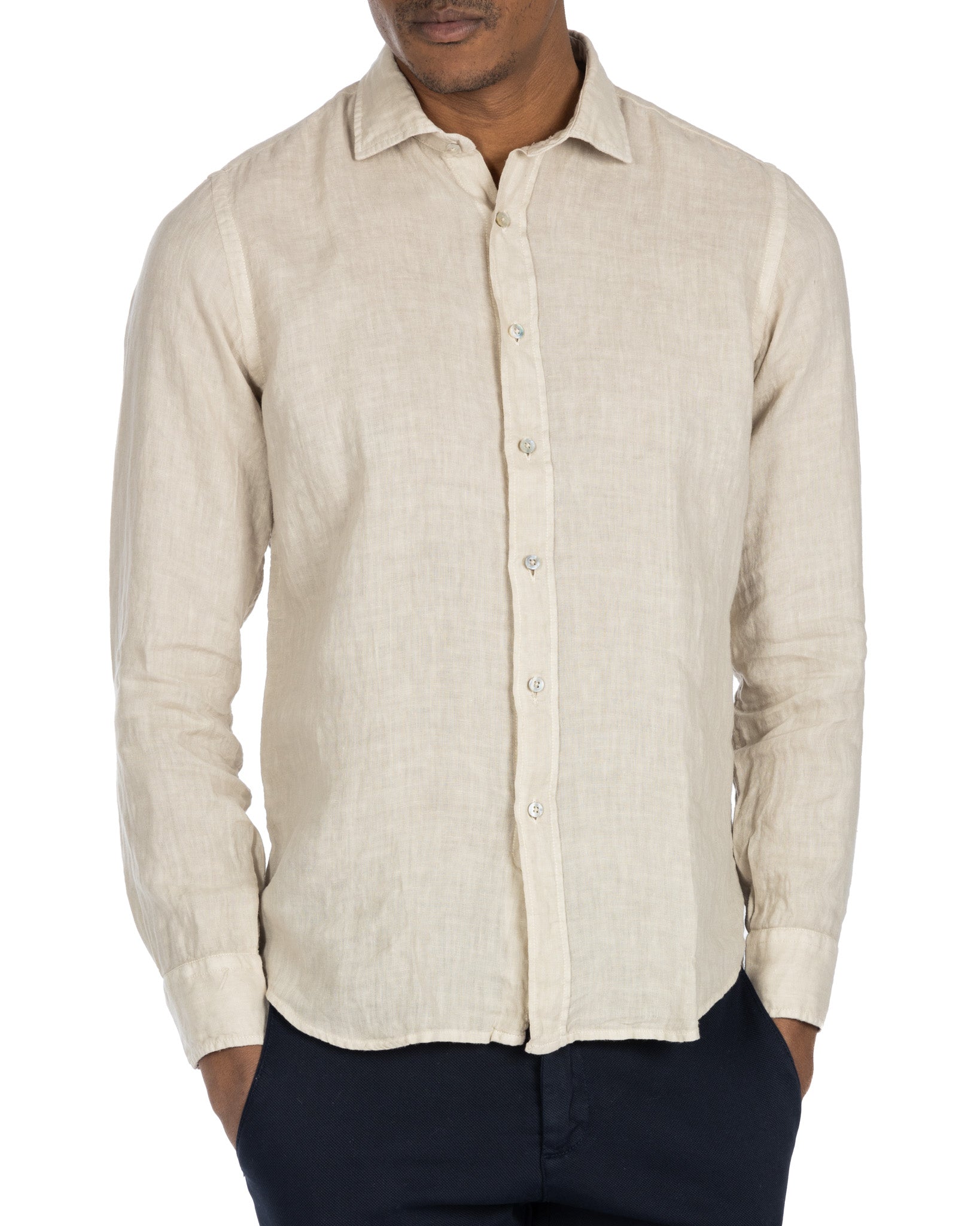 Montecarlo - pure linen sand shirt