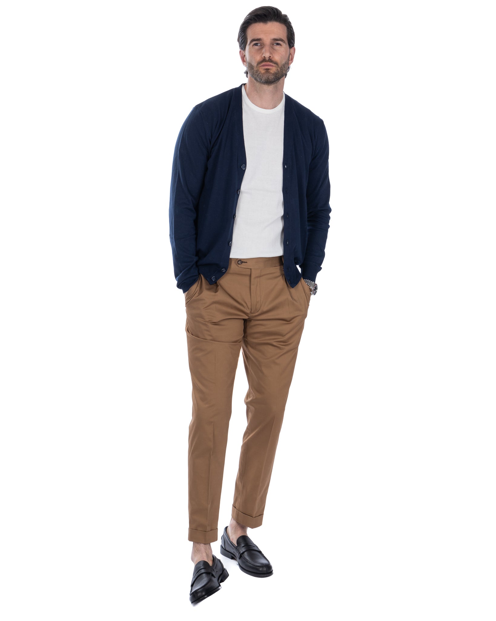 Alex blue cotton cardigan