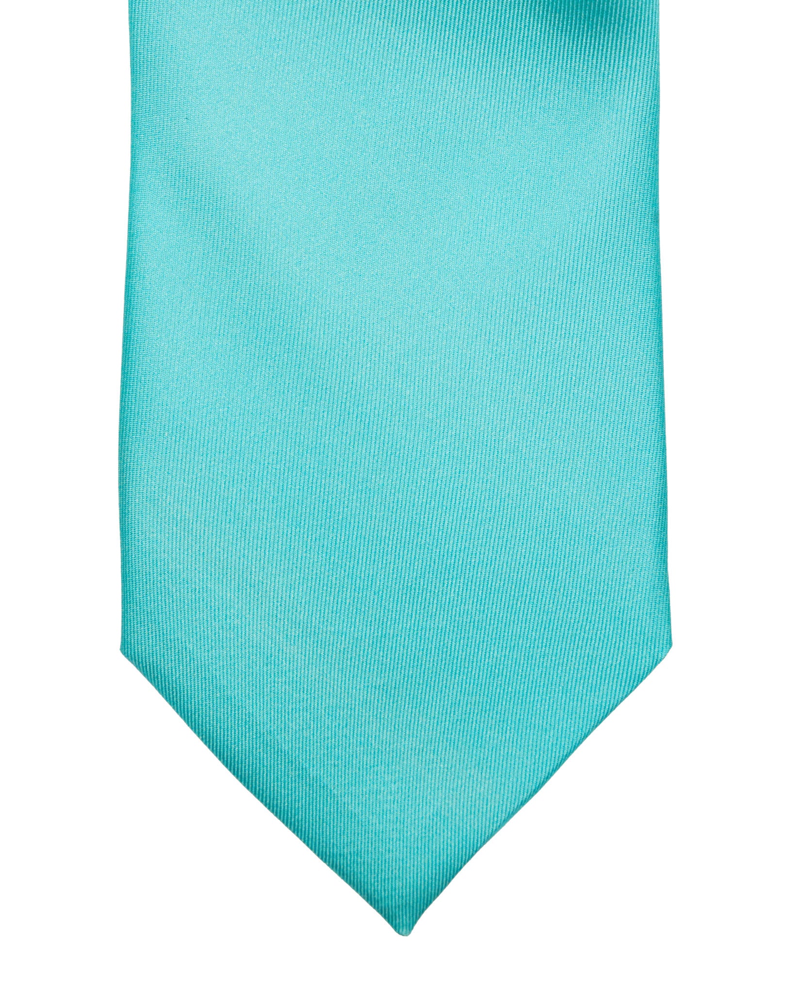Corbata - de seda texturizada turquesa
