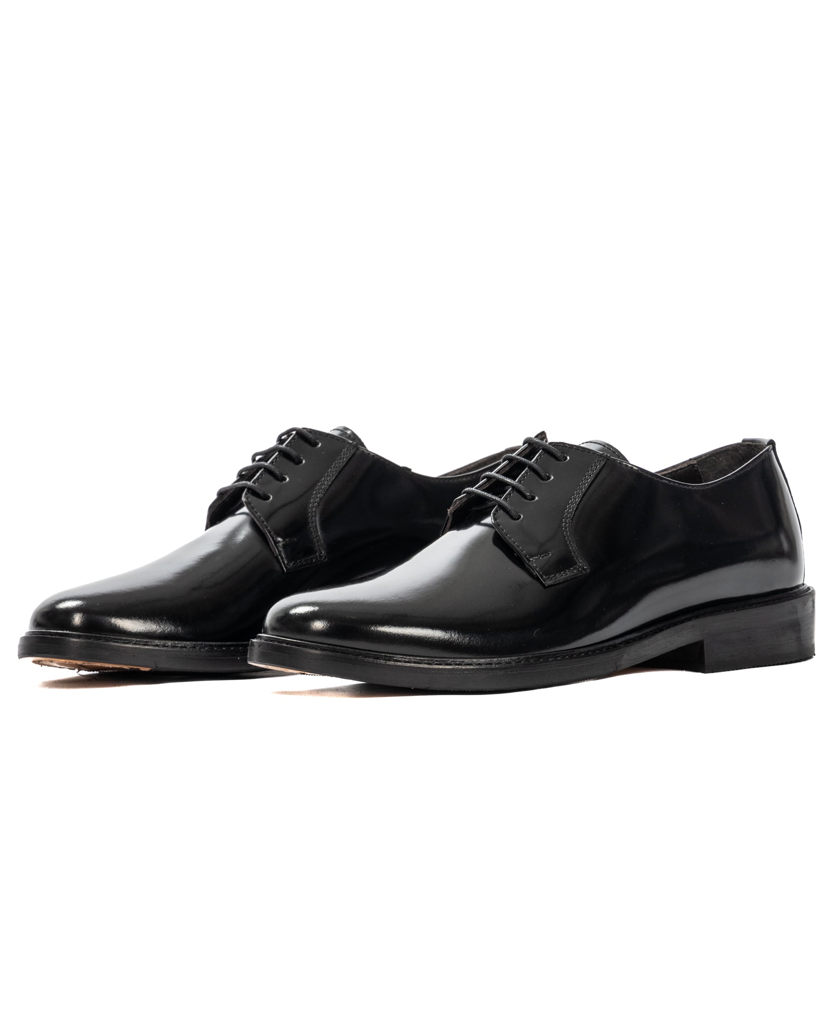 Arthur - zapato derby clásico negro brillante