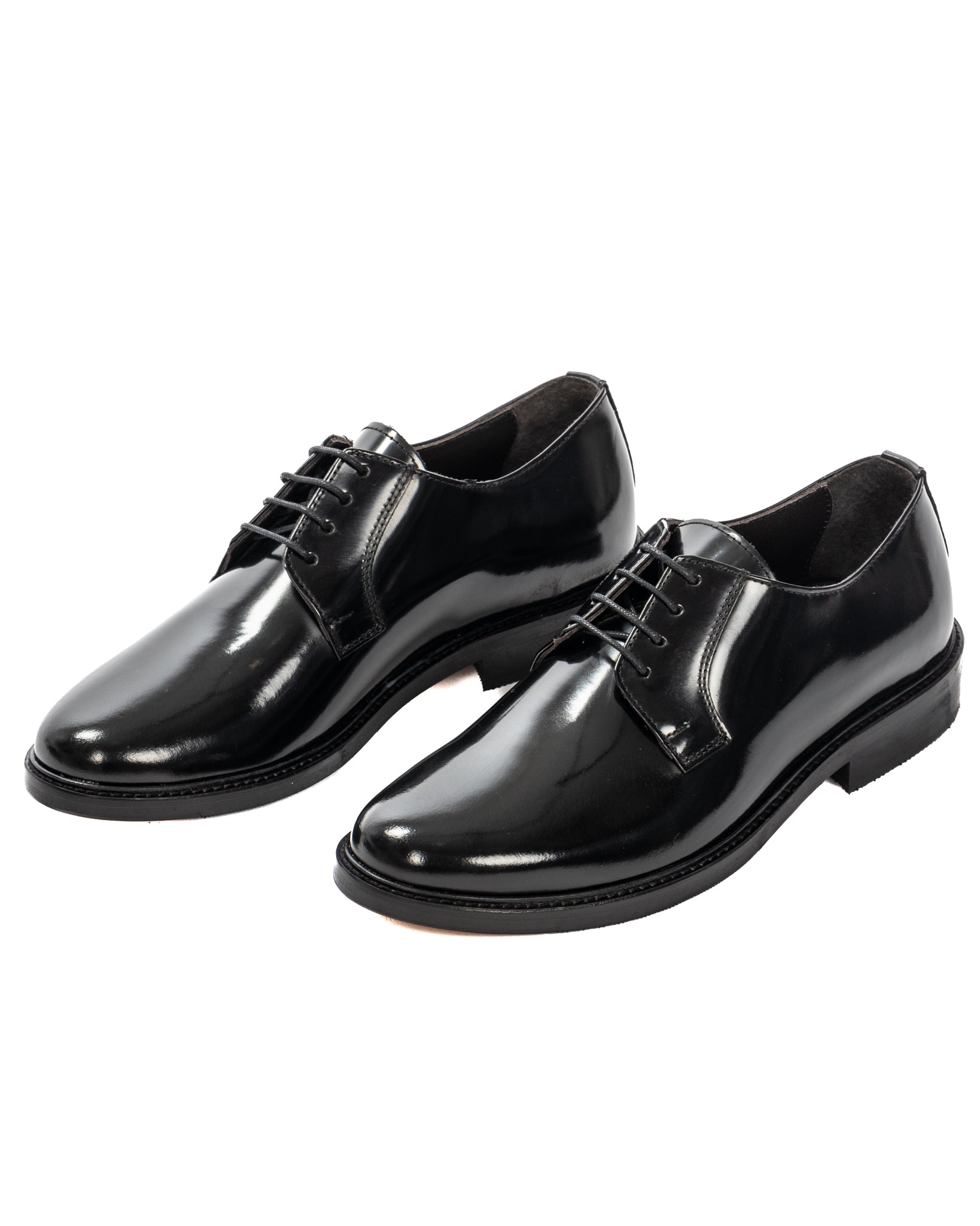 Arthur - zapato derby clásico negro brillante