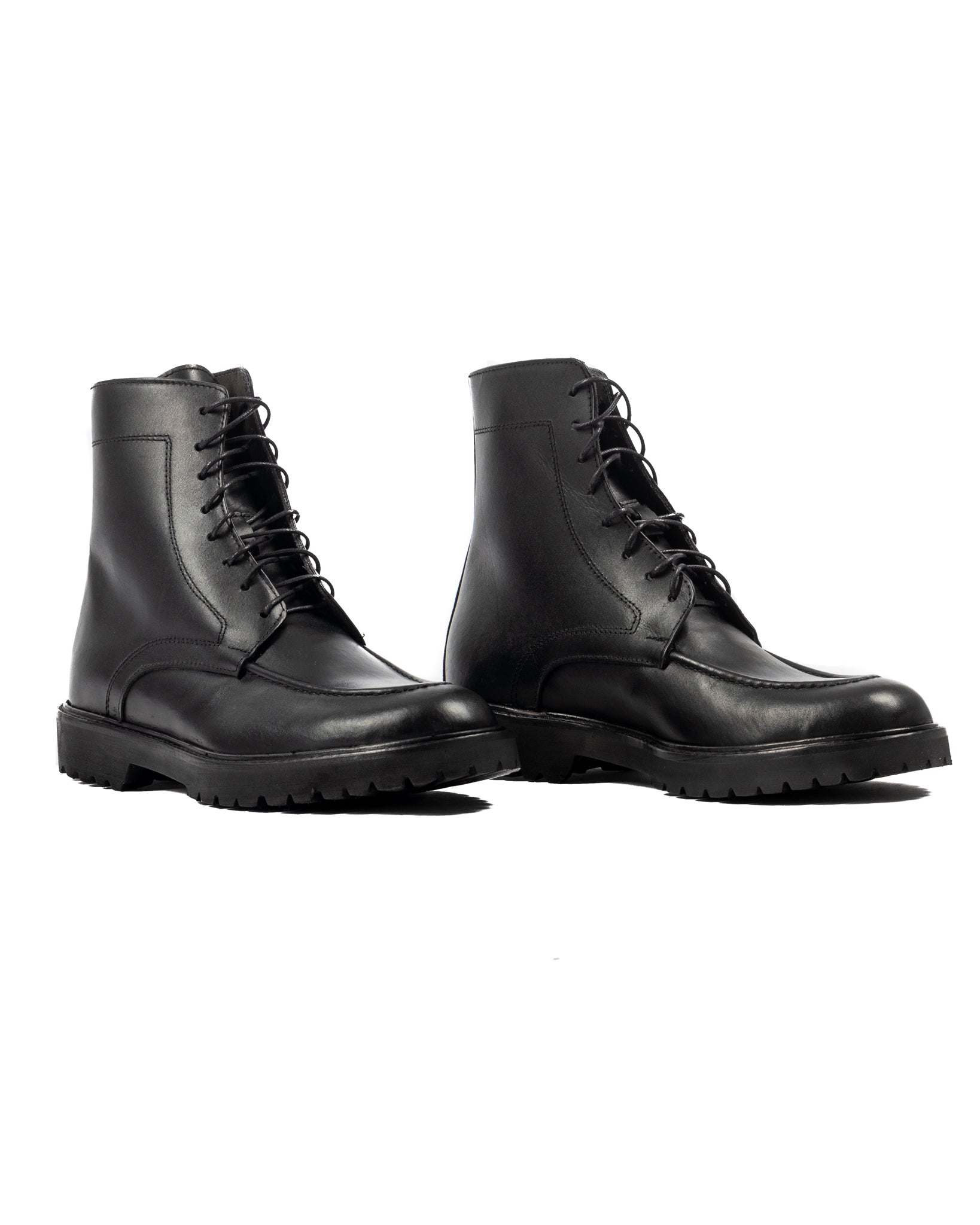 Astron - bota de cuero negra