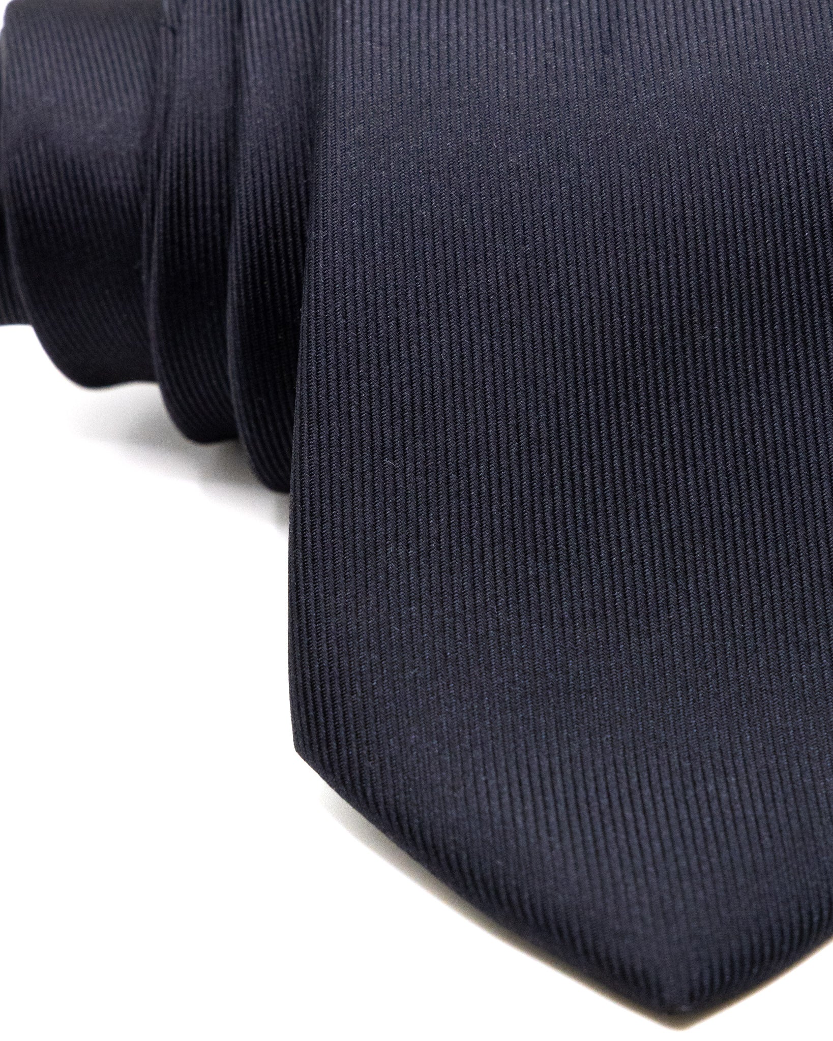 Corbata - de seda twill negra