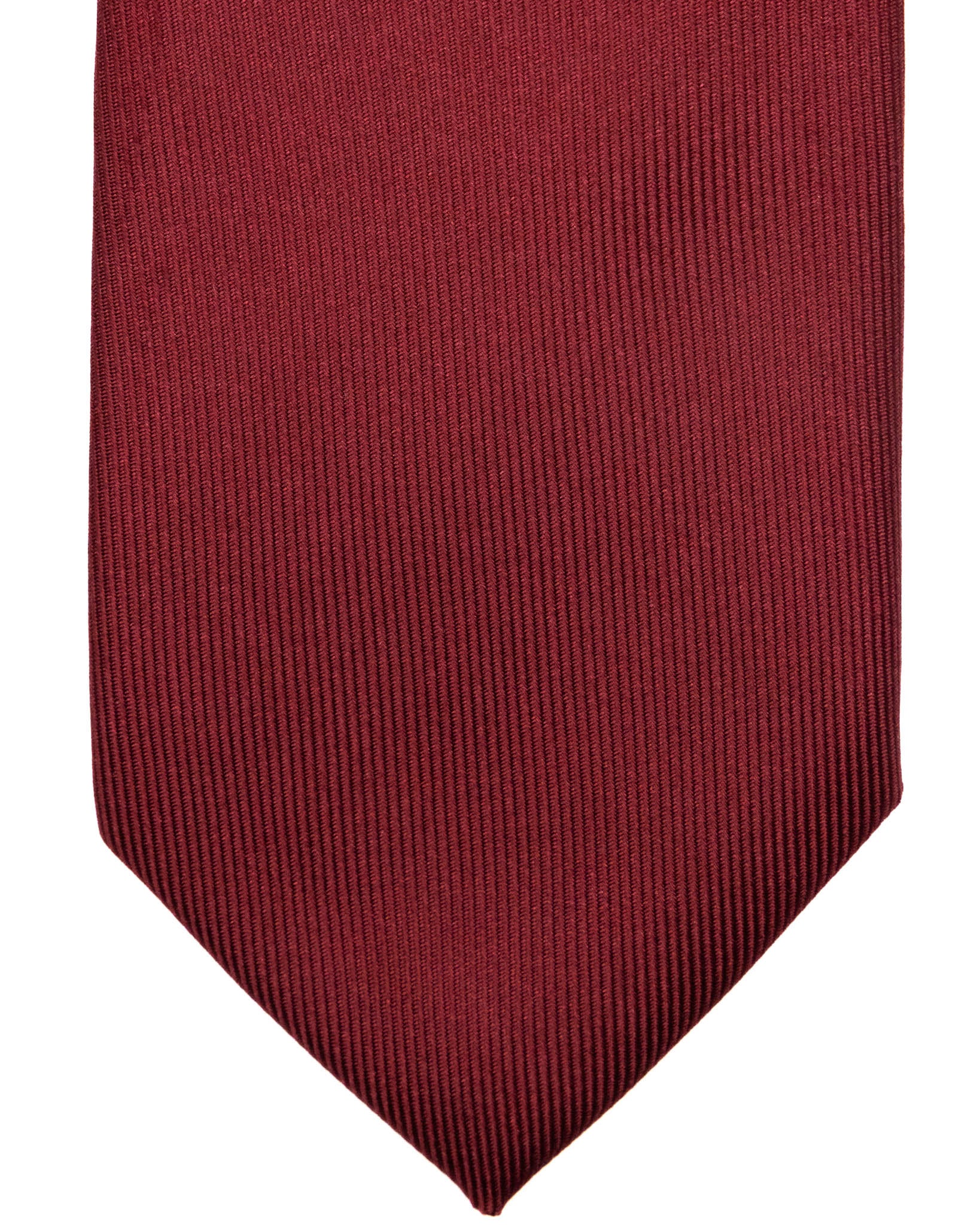 Corbata - de sarga de seda burdeos
