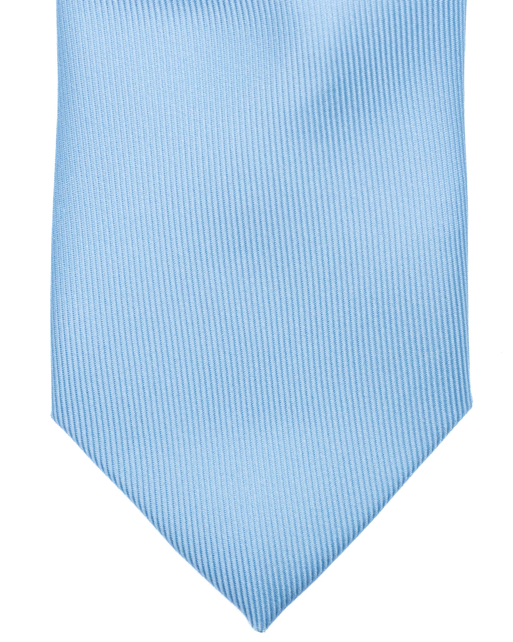 Corbata - de sarga de seda azul claro