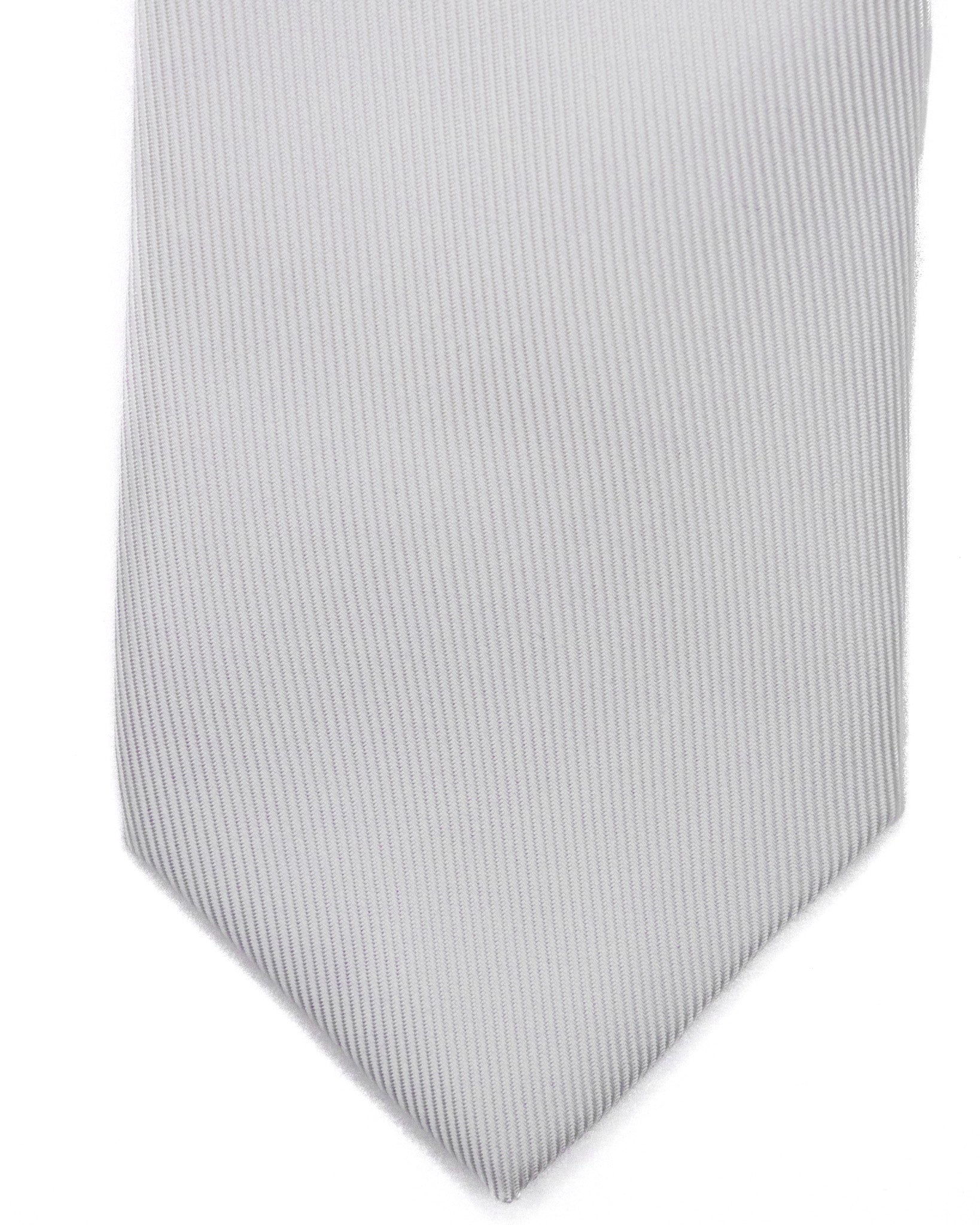 Corbata - de sarga de seda color marfil
