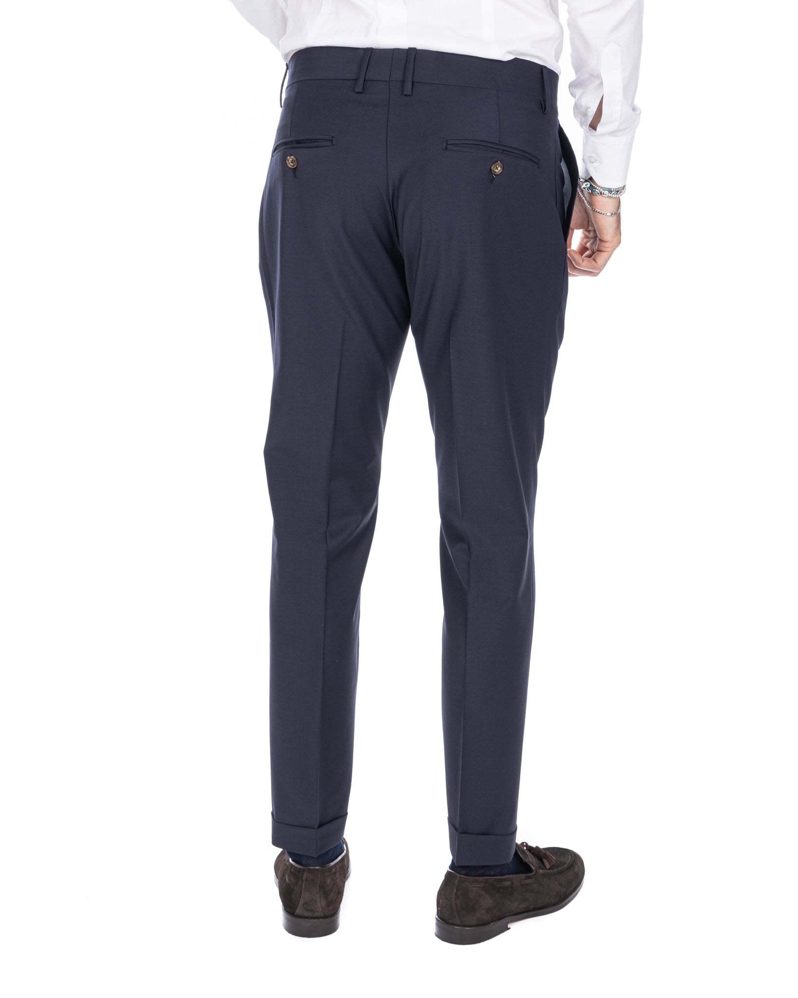 Queens - pantalón azul de lana