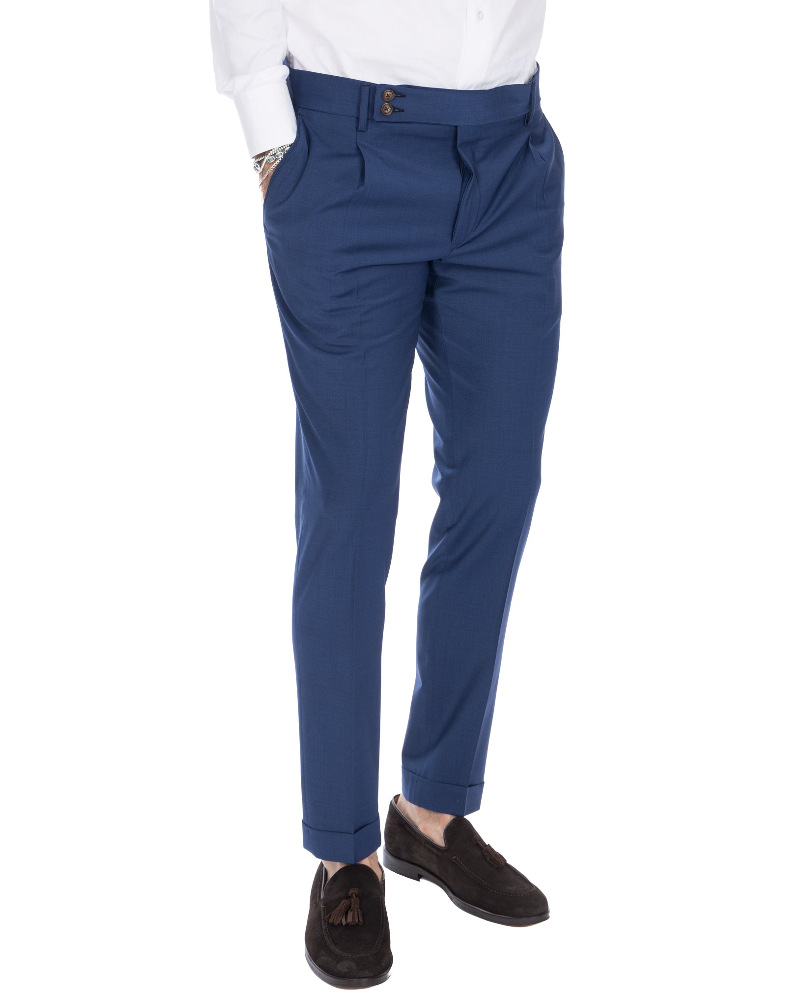 Queens - pantalón azul de lana