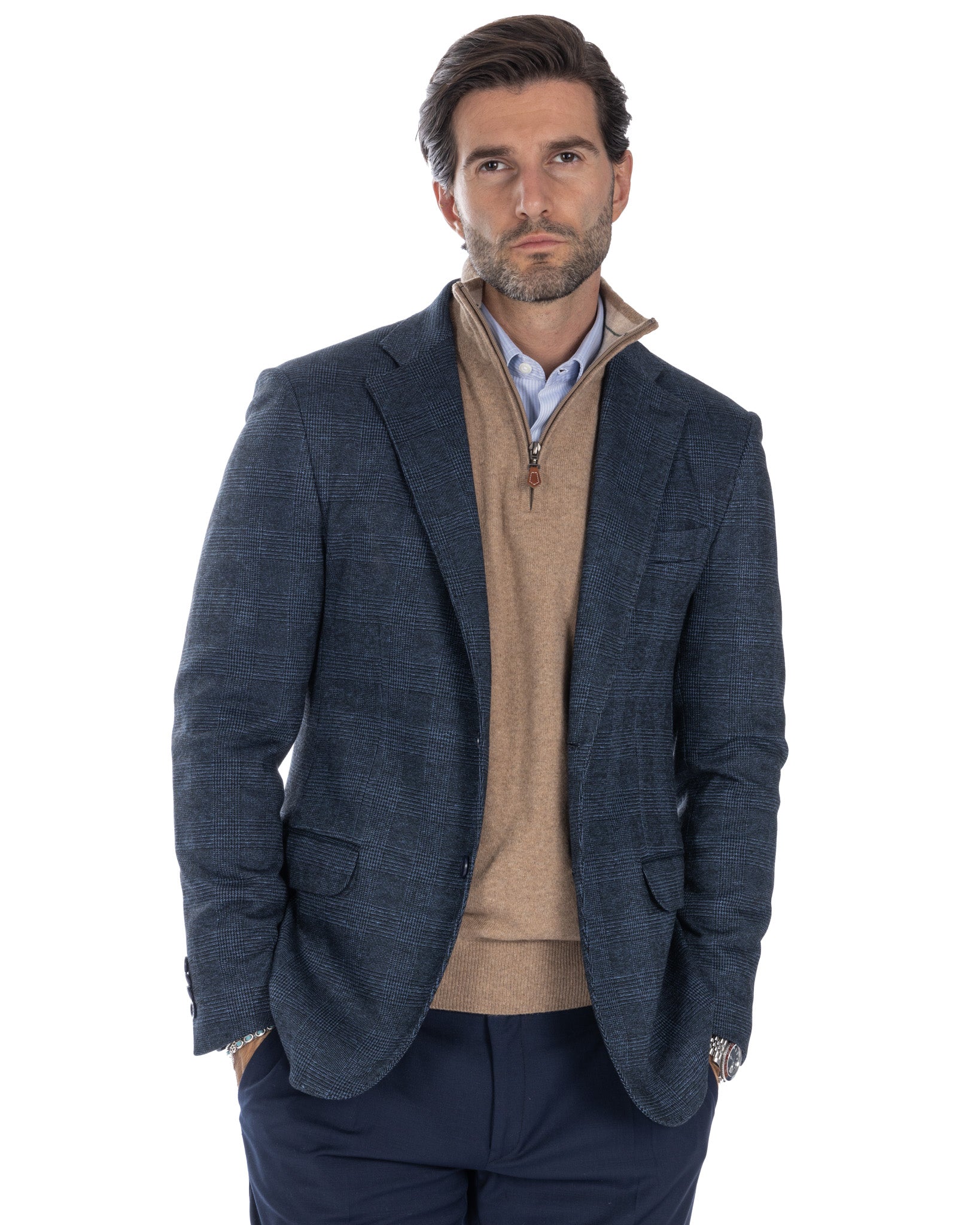 Chaqueta Orson a cuadros azules