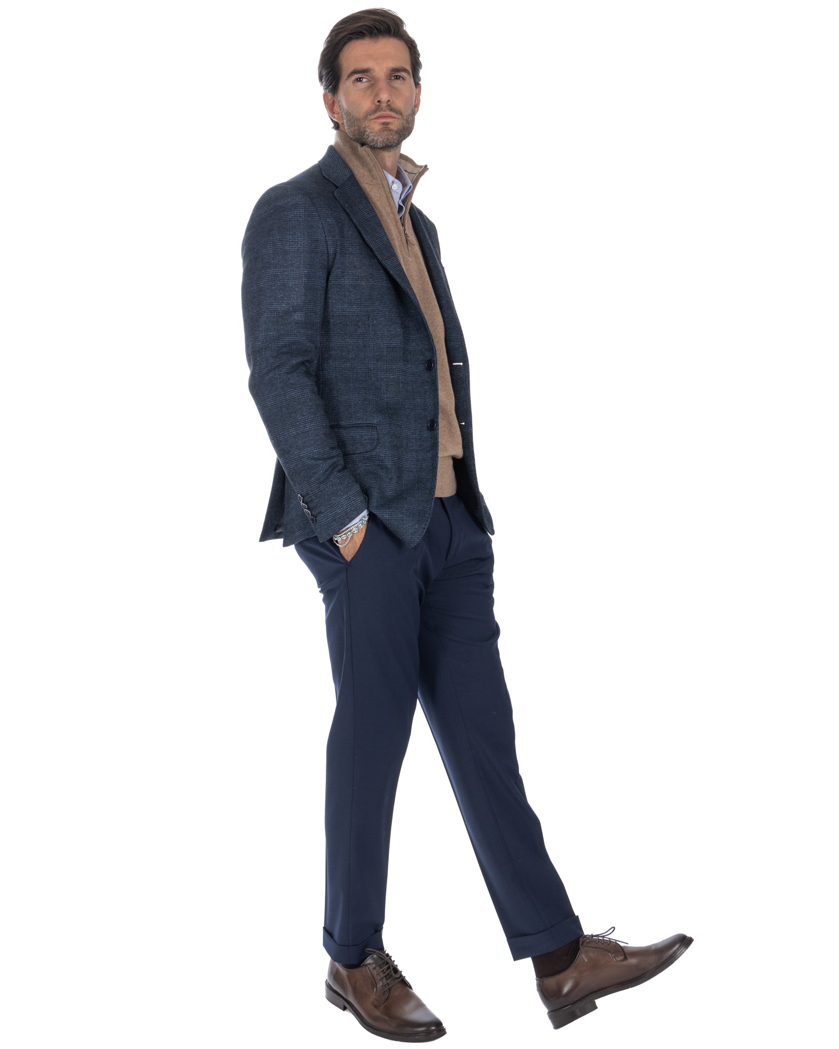 Chaqueta Orson a cuadros azules