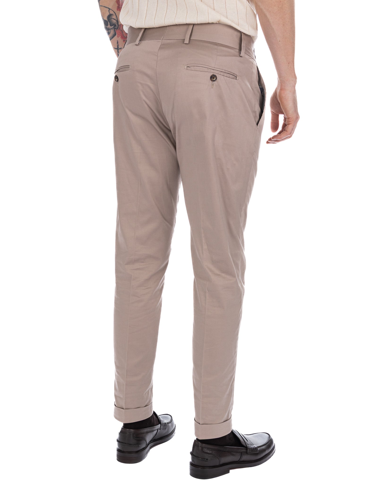 Marcel - pantalón de algodón en color crudo