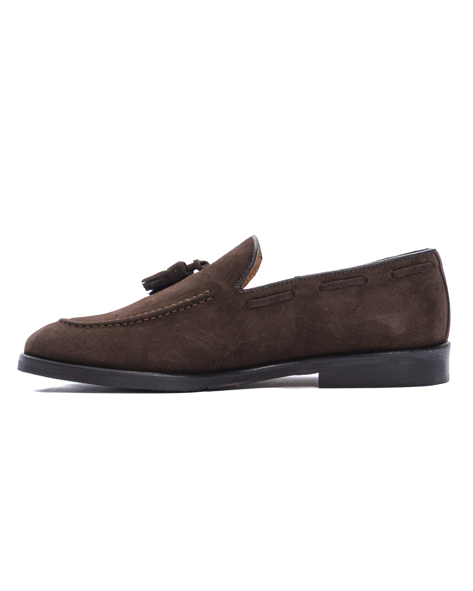 Mocassino Caspar scamosciato marrone